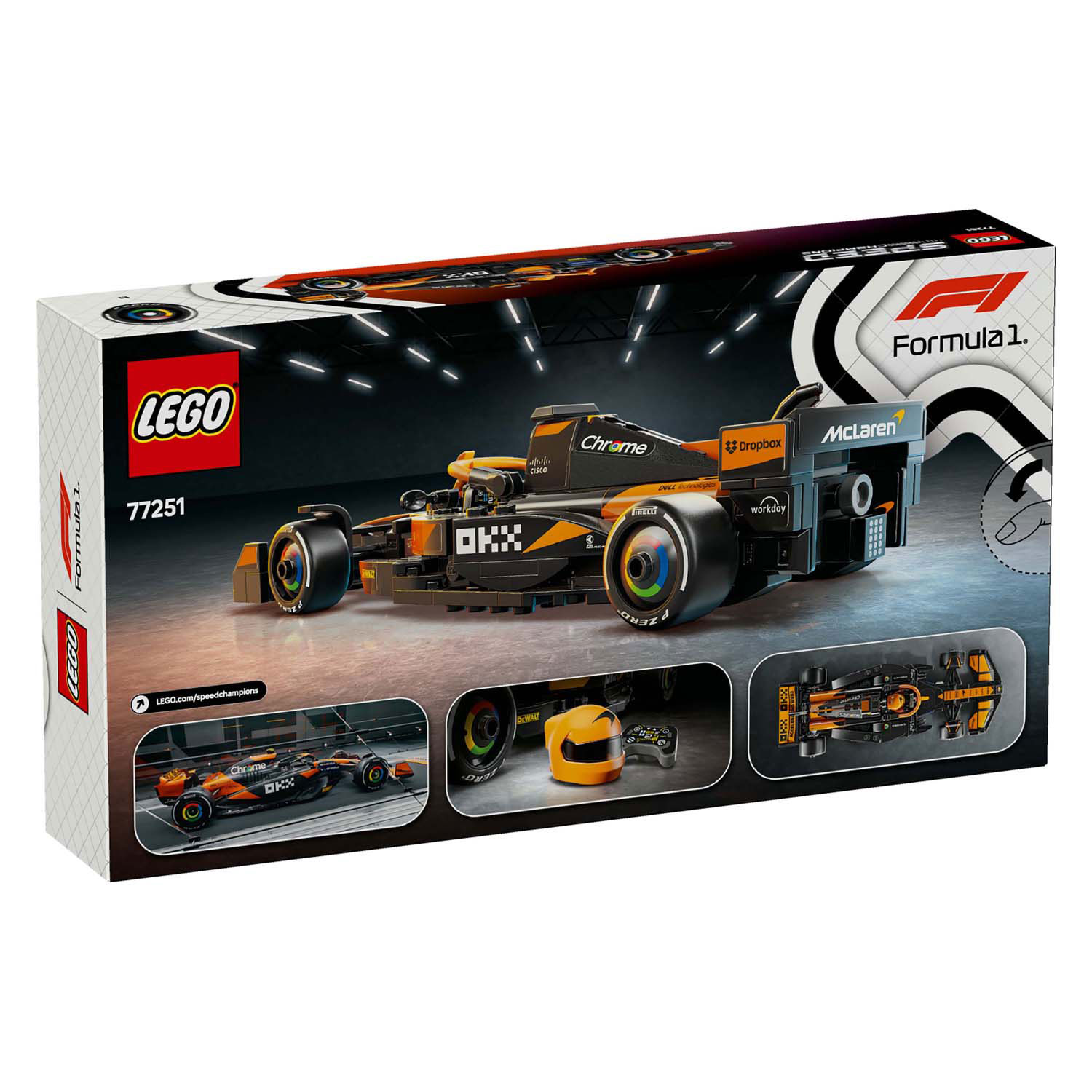 LEGO Speed ​​Champions 77251 McLaren F1 Team MCL38 Rennwagen