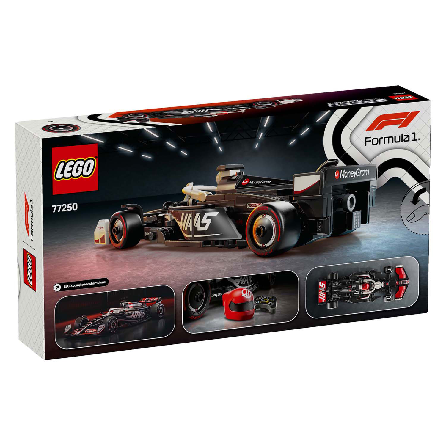 LEGO Speed ​​Champions 77250 MoneyGram Haas F1 Team VF-24 Rennwagen