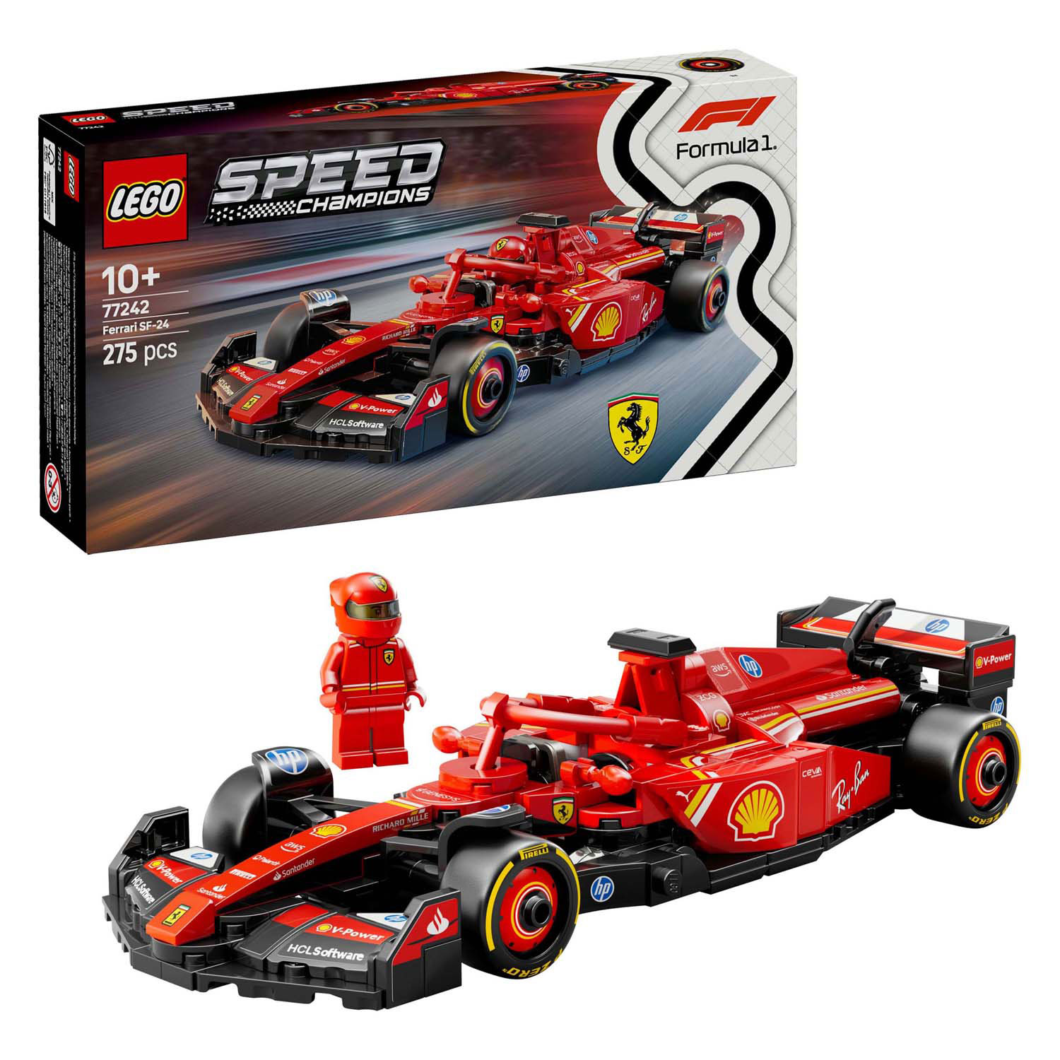 LEGO Speed ​​Champions 77242 Ferrari SF-24 F1 Rennwagen