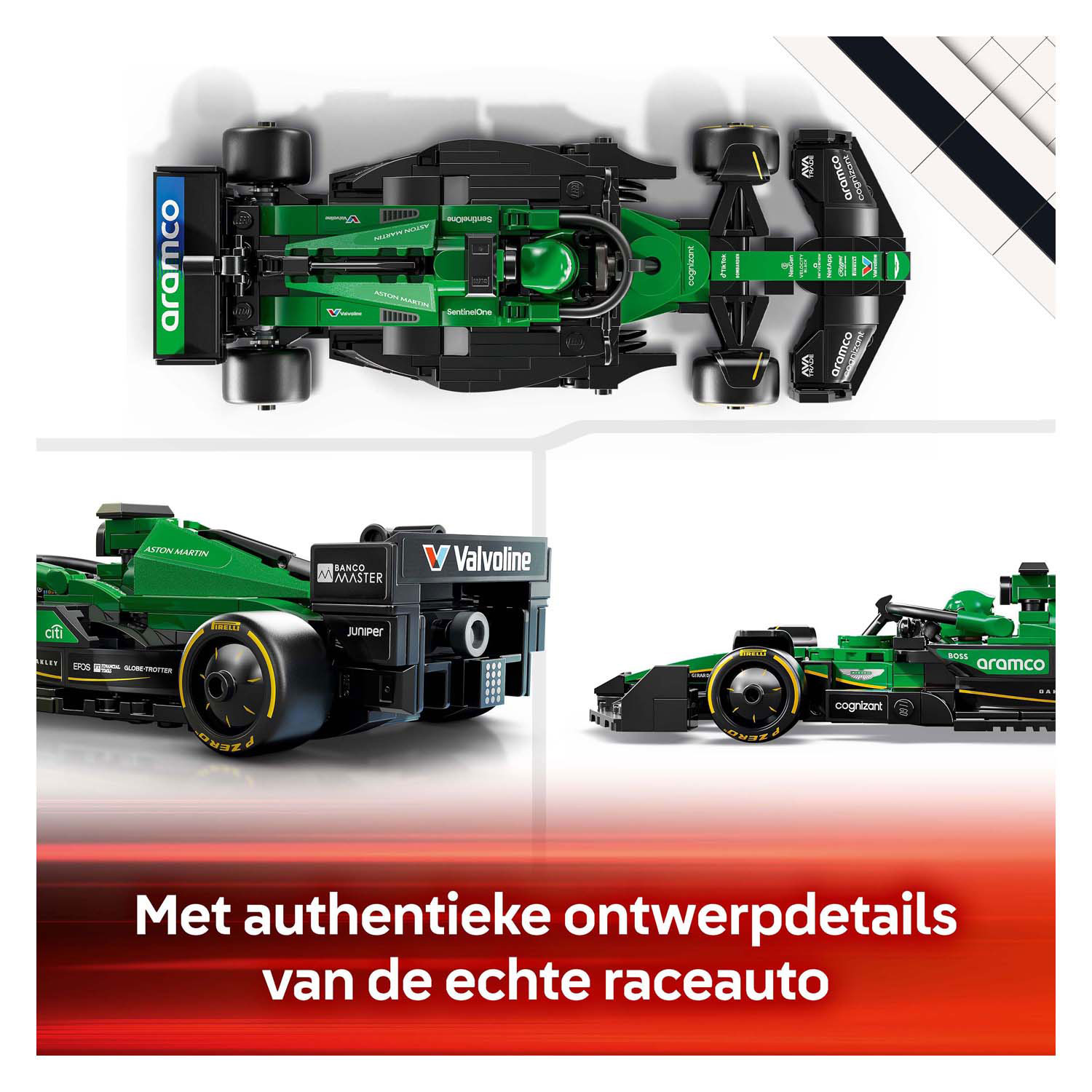 LEGO Speed ​​Champions 77245 Aston Martin Aramco F1 AMR24 Rennwagen