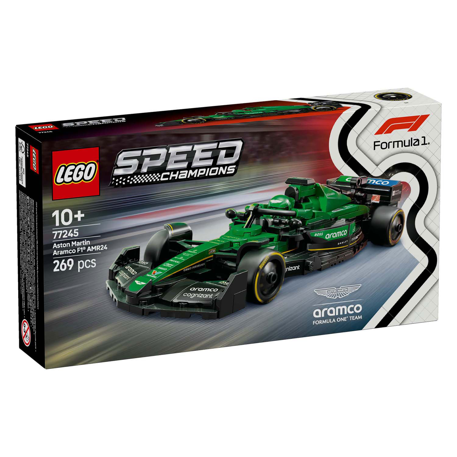 LEGO Speed ​​Champions 77245 Aston Martin Aramco F1 AMR24 Rennwagen