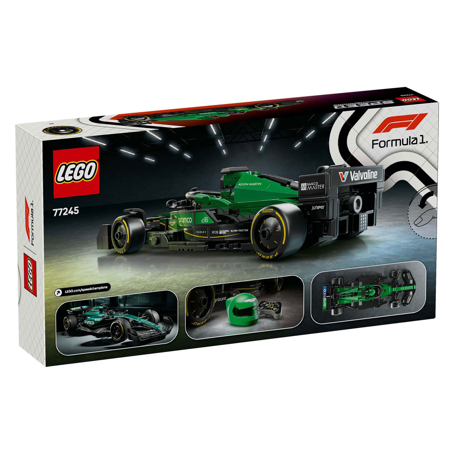 LEGO Speed ​​Champions 77245 Aston Martin Aramco F1 AMR24 Rennwagen