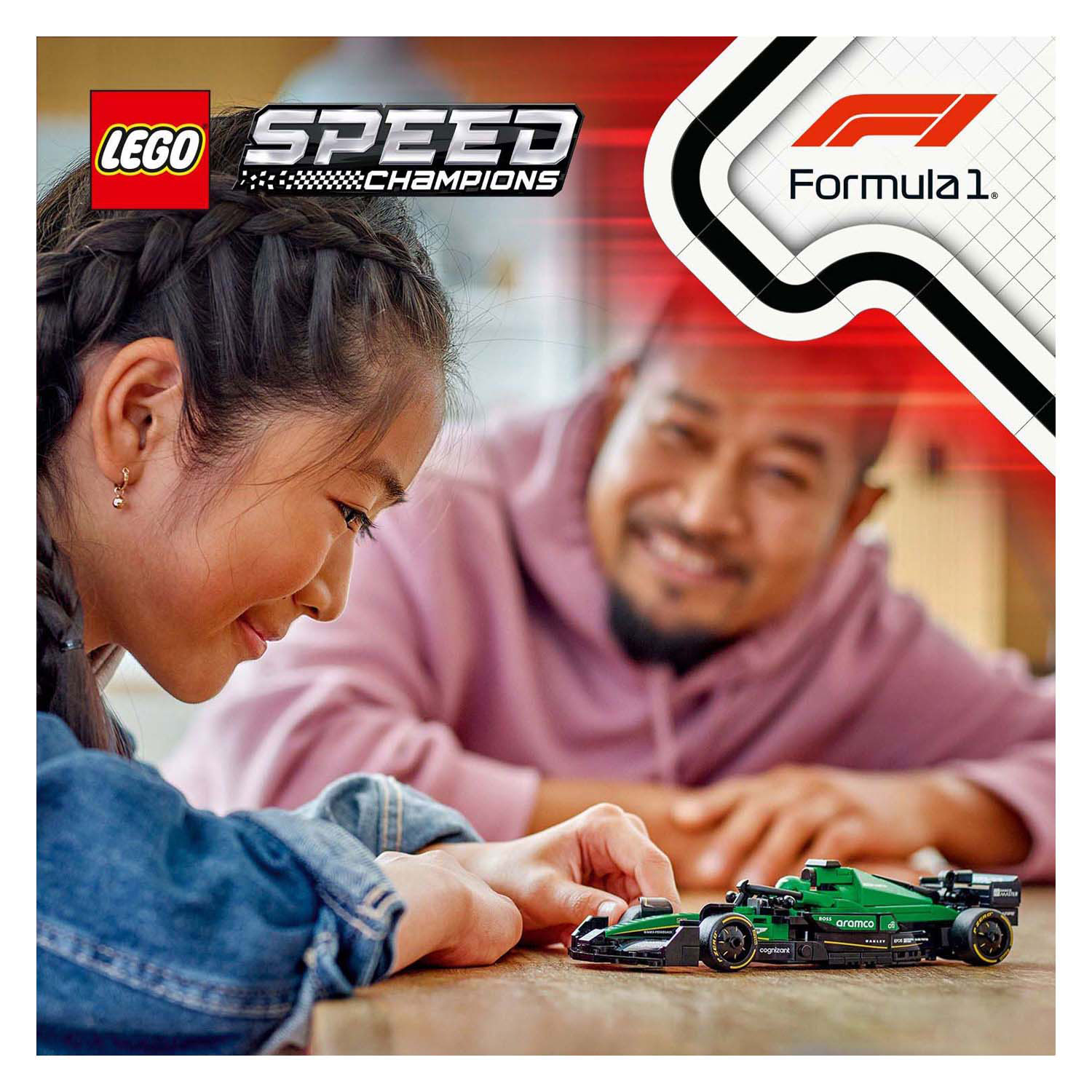 LEGO Speed ​​Champions 77245 Aston Martin Aramco F1 AMR24 Rennwagen