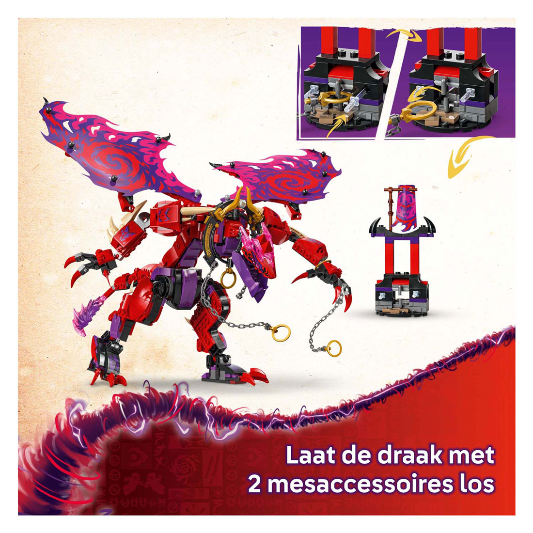LEGO Ninjago 71832 Thunderfang Dragon of Chaos