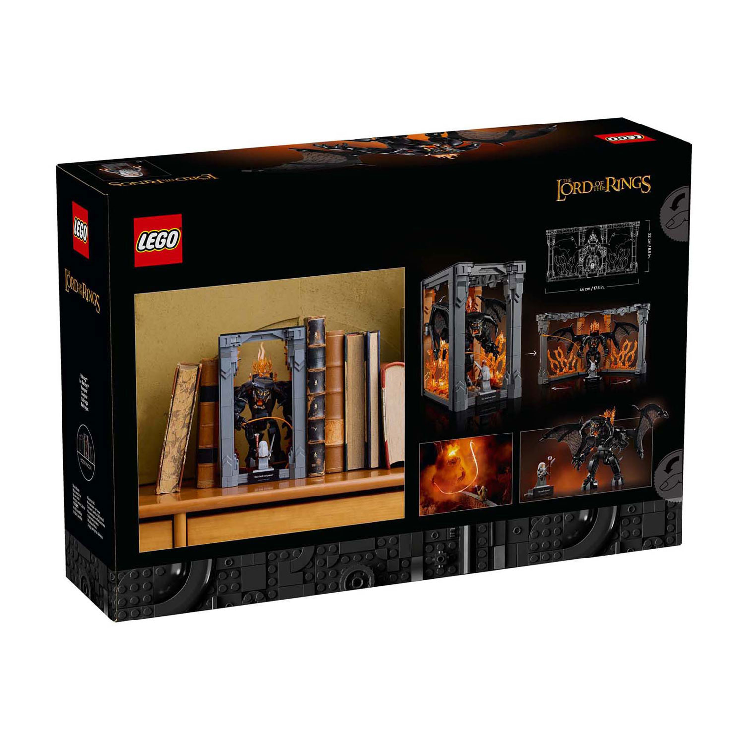 LEGO ICONS 10367 Serre-livres Le Seigneur des Anneaux Balrog