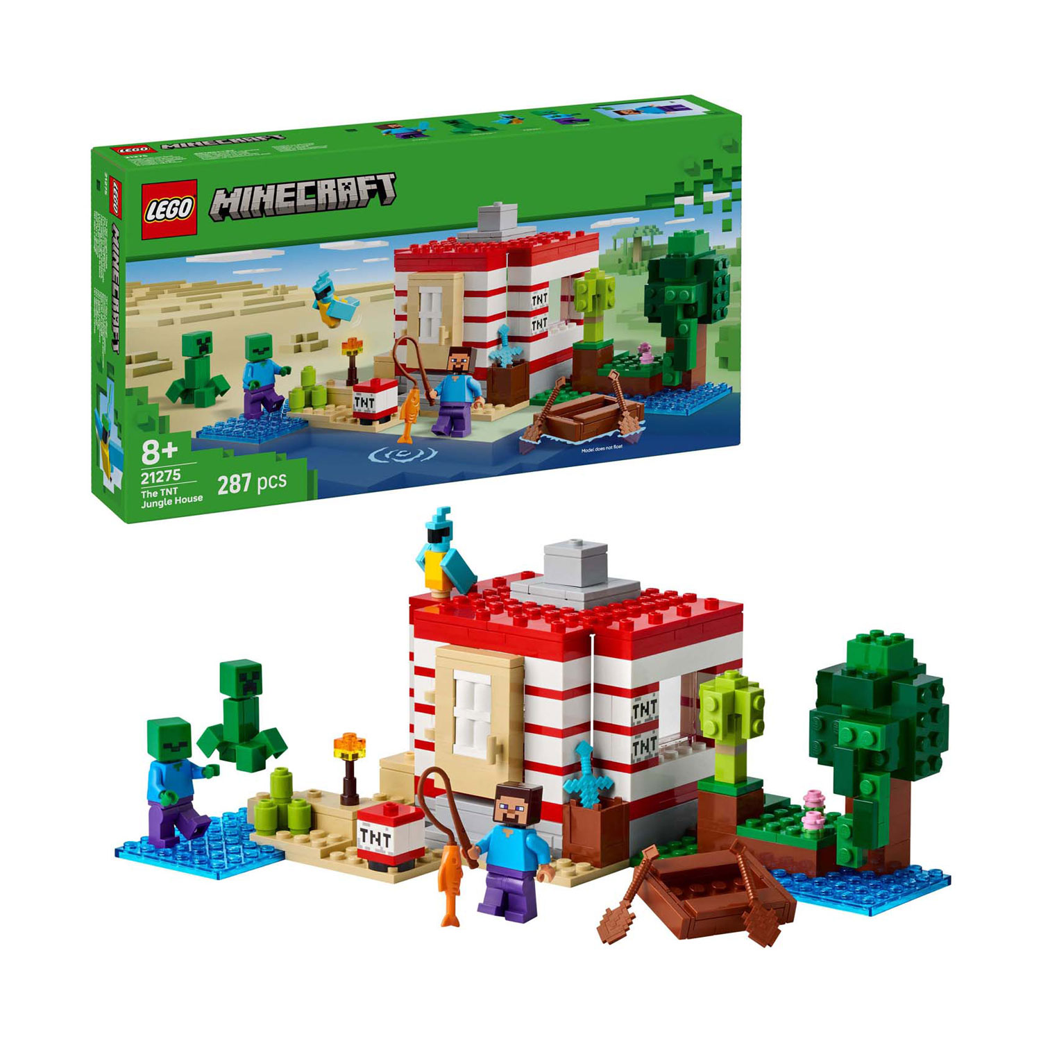 LEGO Minecraft 21275 Het TNT Junglehuis
