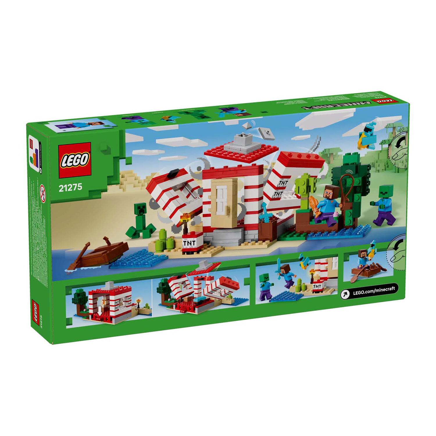 LEGO Minecraft 21275 Het TNT Junglehuis