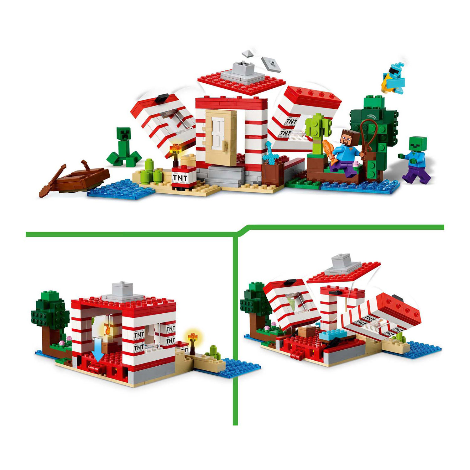 LEGO Minecraft 21275 Het TNT Junglehuis