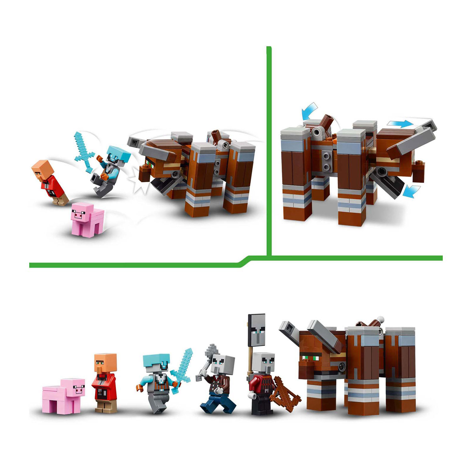 LEGO Minecraft 21278 L'avant-poste et le destructeur des pillards