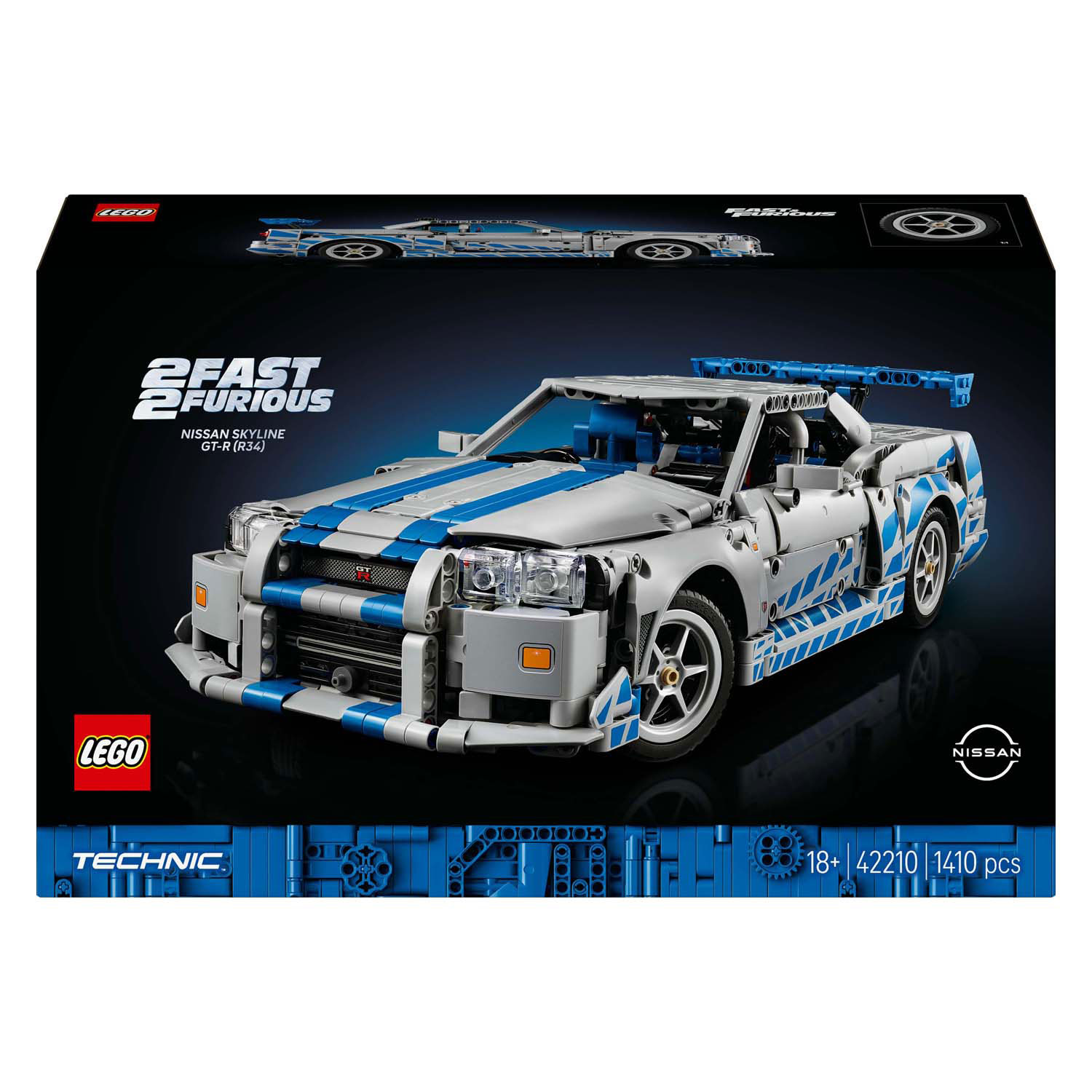 LEGO Technic 42210 2 Fast 2 Furious Nissan Skyline GT-R (R34) auto