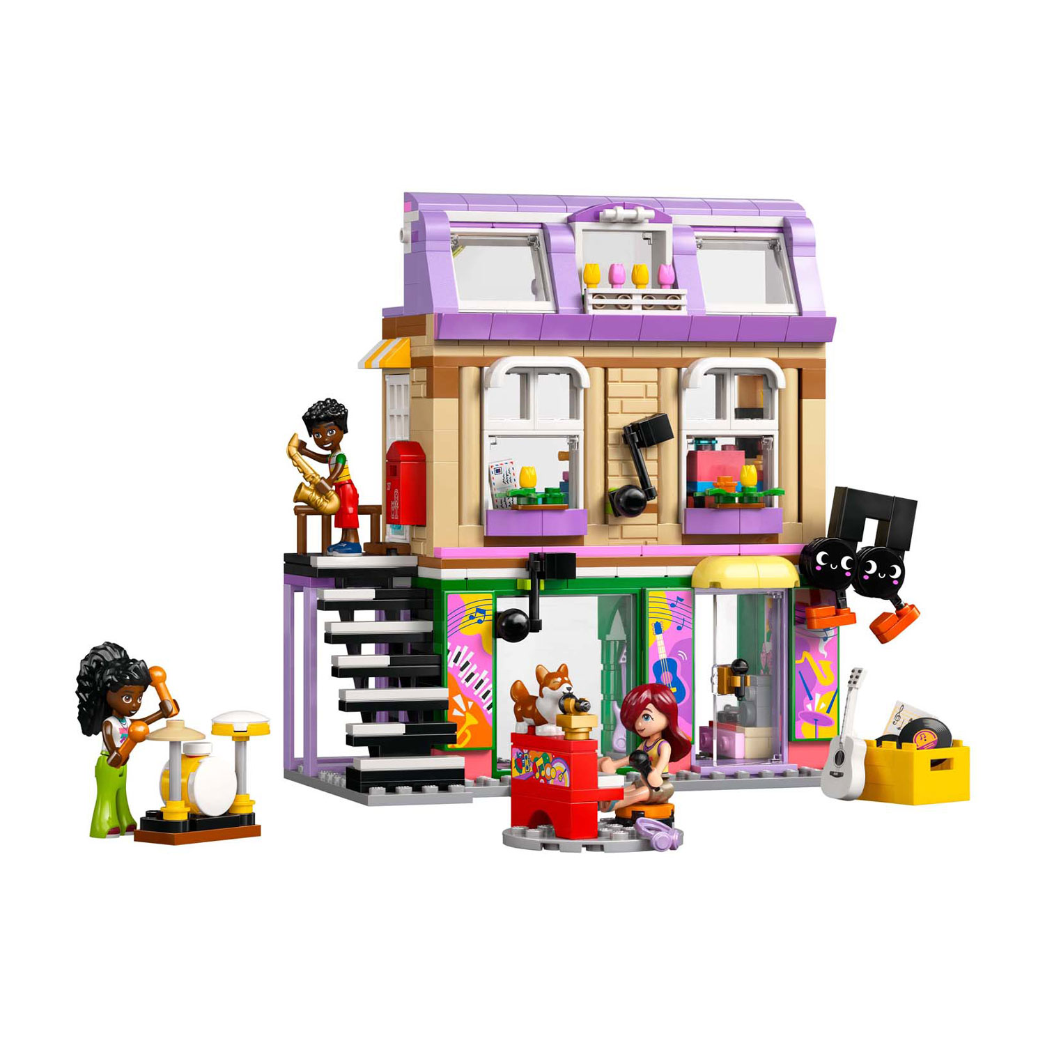LEGO Friends 42653 Muziekwinkel en Appartement