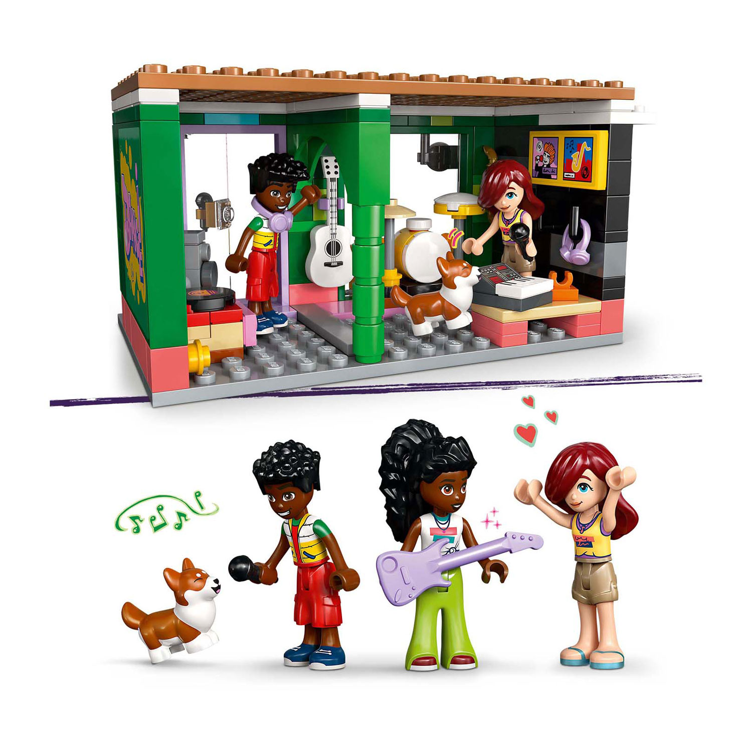 LEGO Friends 42653 Muziekwinkel en Appartement