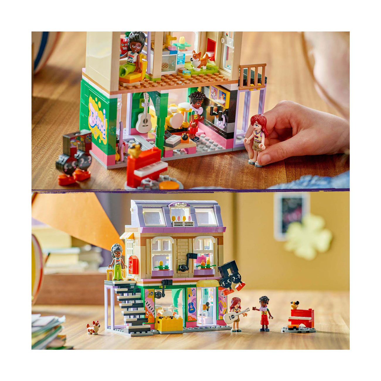 LEGO Friends 42653 Muziekwinkel en Appartement