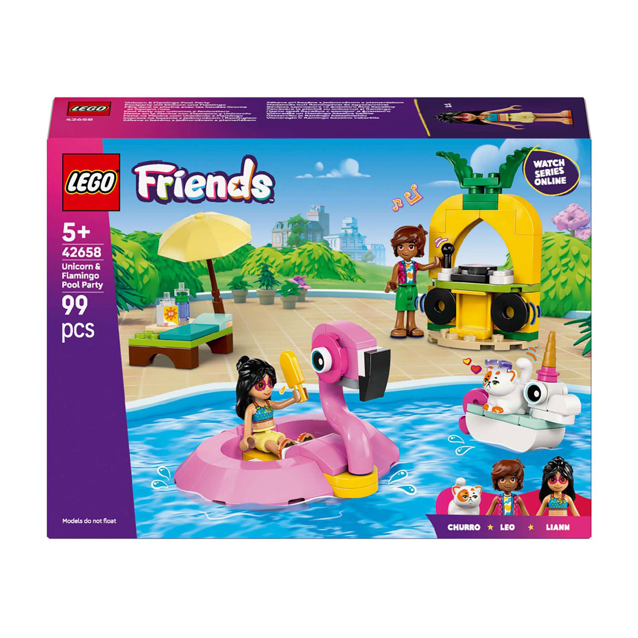 LEGO Classic 42658 Zwembadfeestje met Flamingo en Eenhoorn