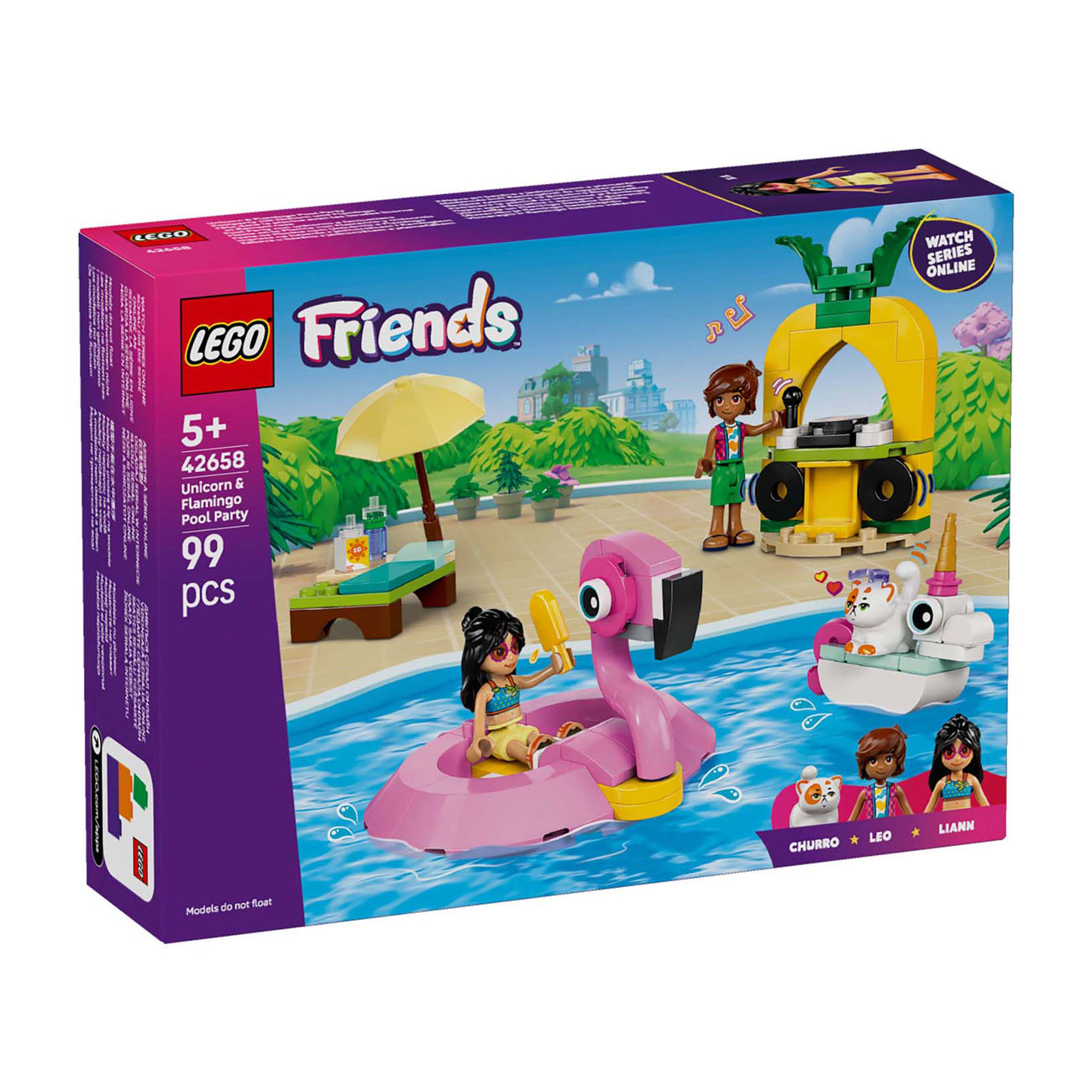 LEGO Classic 42658 Zwembadfeestje met Flamingo en Eenhoorn