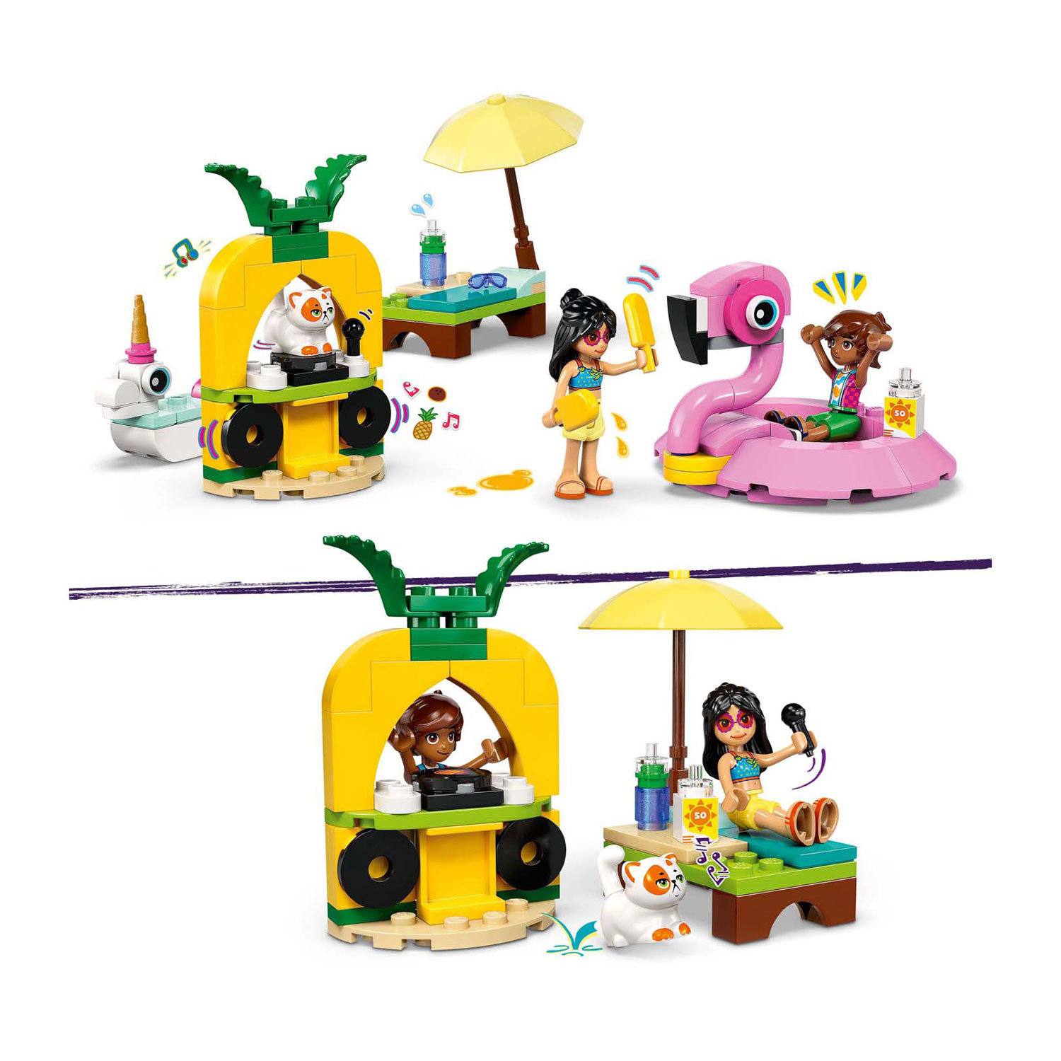LEGO Classic 42658 Zwembadfeestje met Flamingo en Eenhoorn