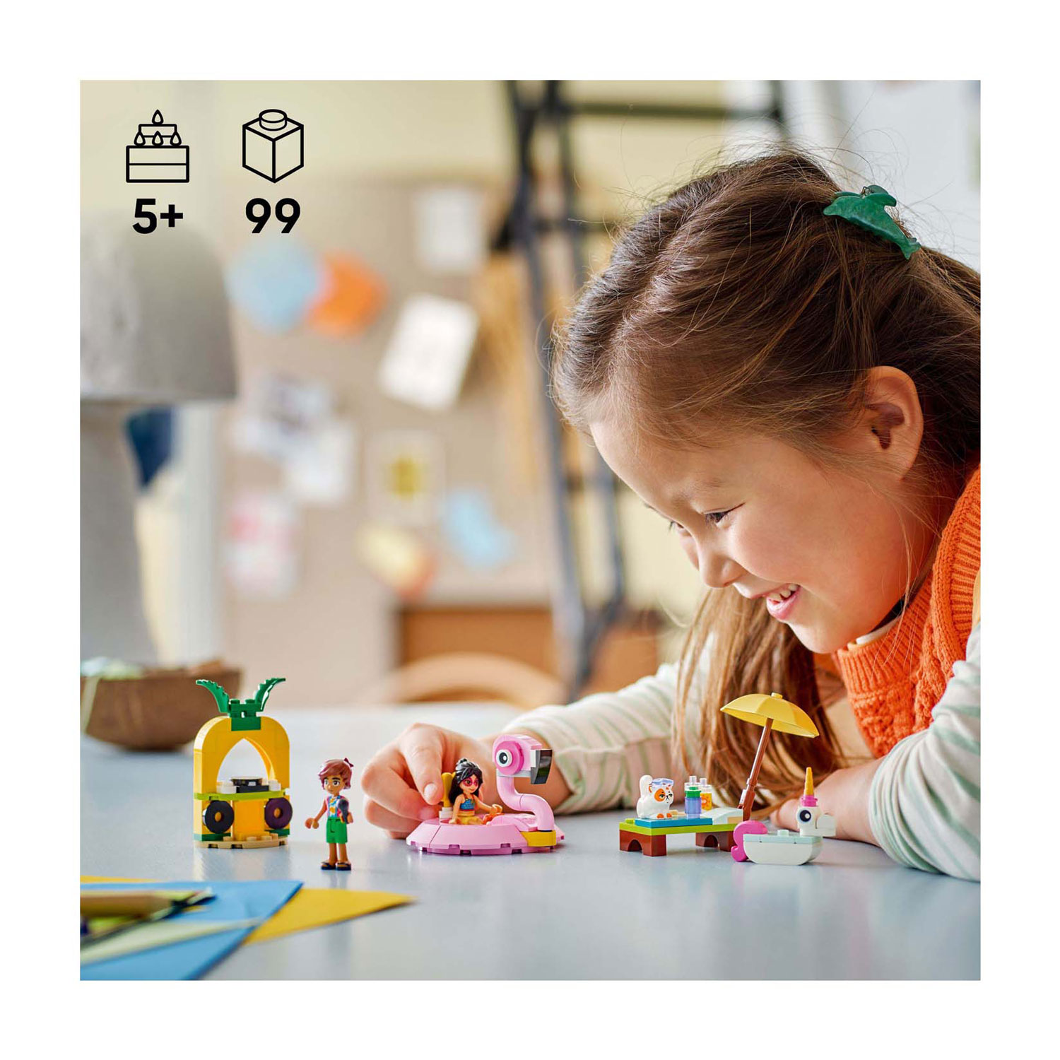 LEGO Classic 42658 Zwembadfeestje met Flamingo en Eenhoorn