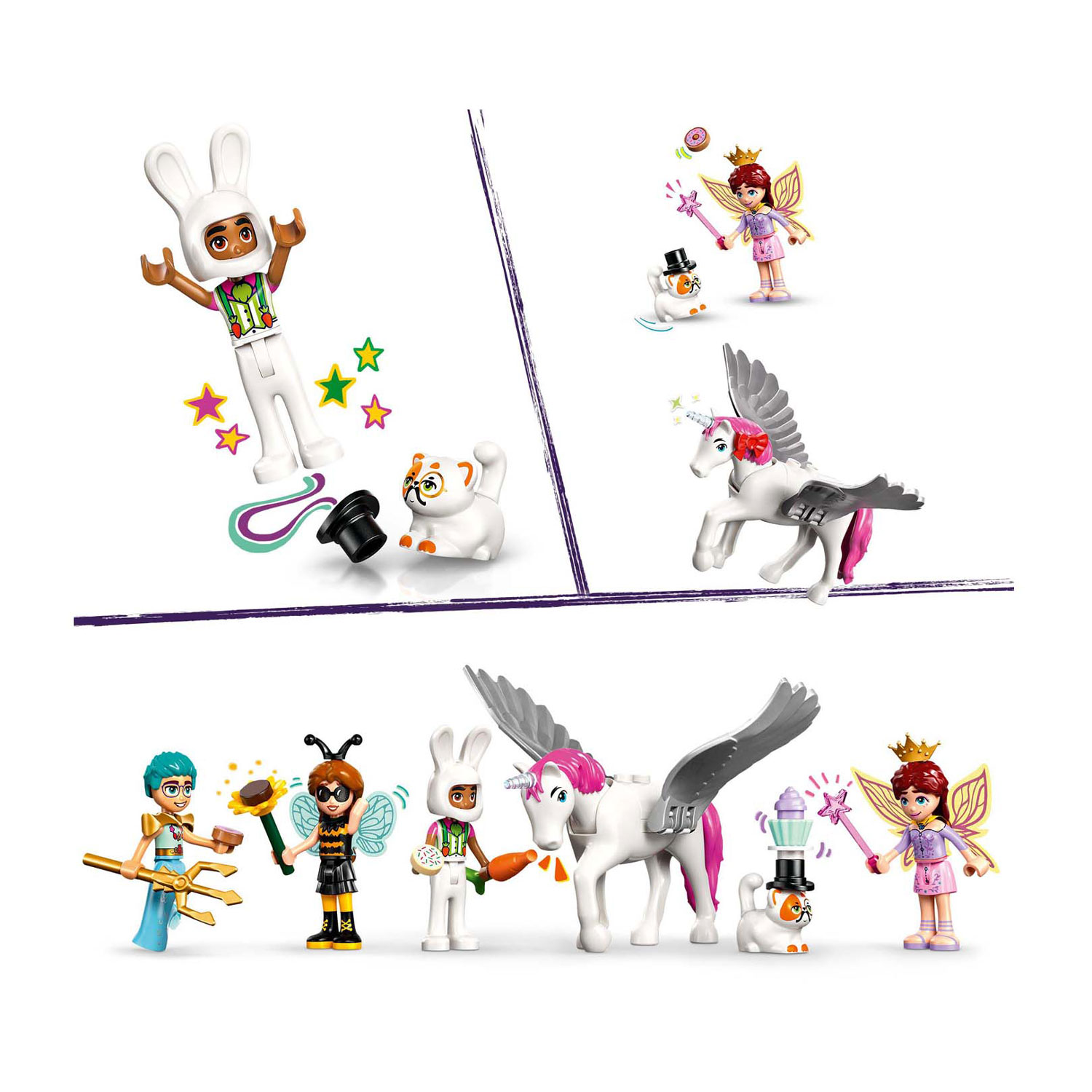 LEGO Friends 42661 Verkleedfeestje met Eenhoorn en Fee