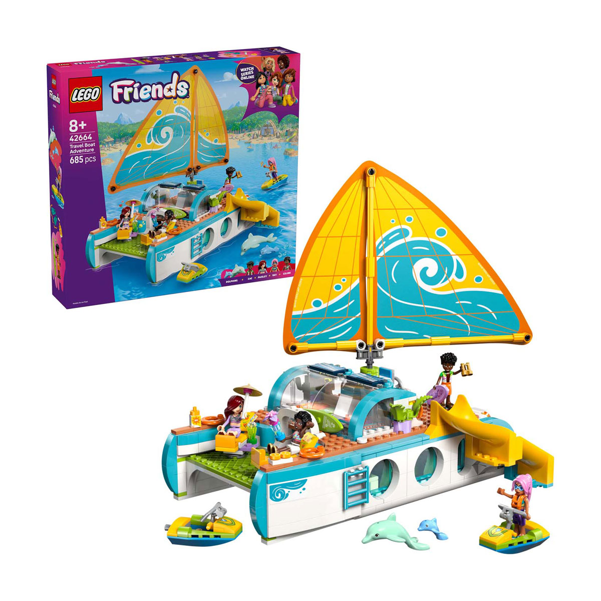 LEGO Friends 42664 Avontuurlijke Bootreis