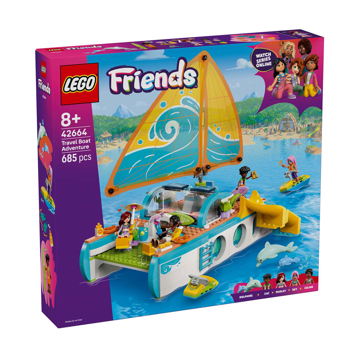 LEGO Friends 42664 Avontuurlijke Bootreis