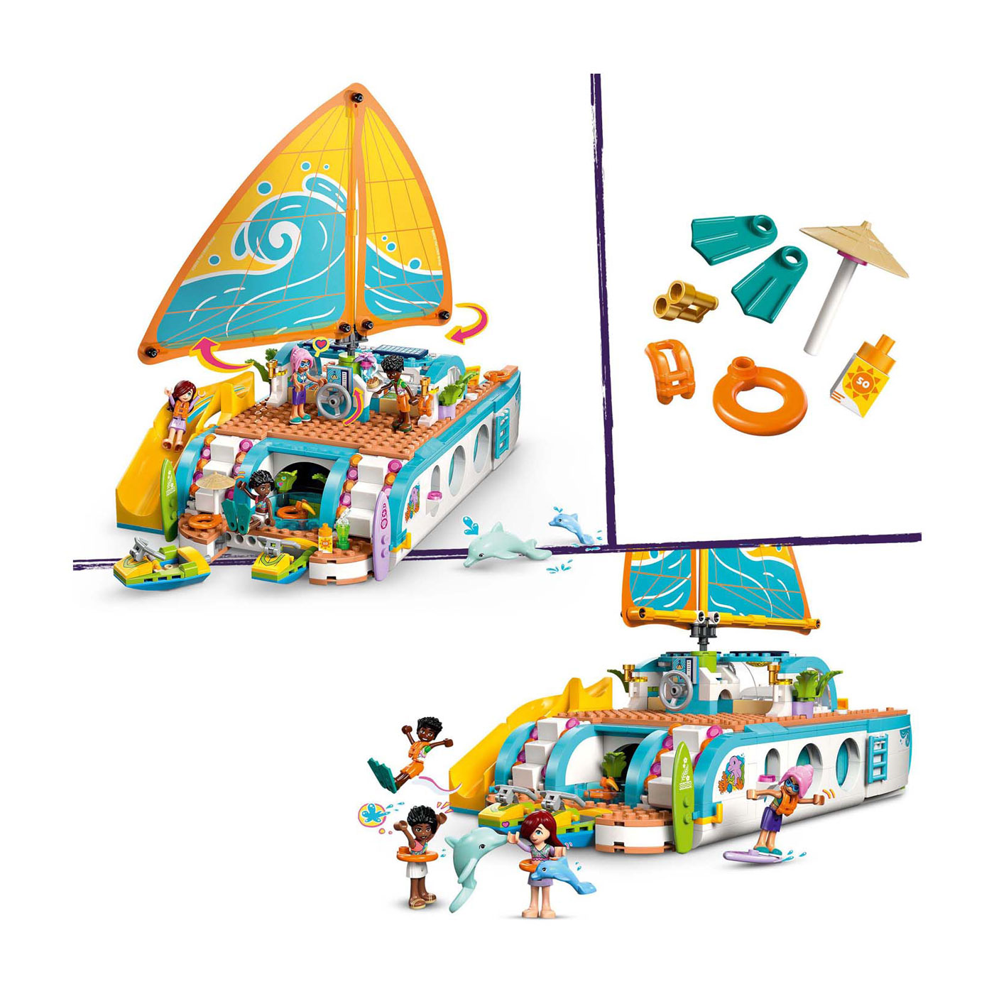 LEGO Friends 42664 Avontuurlijke Bootreis
