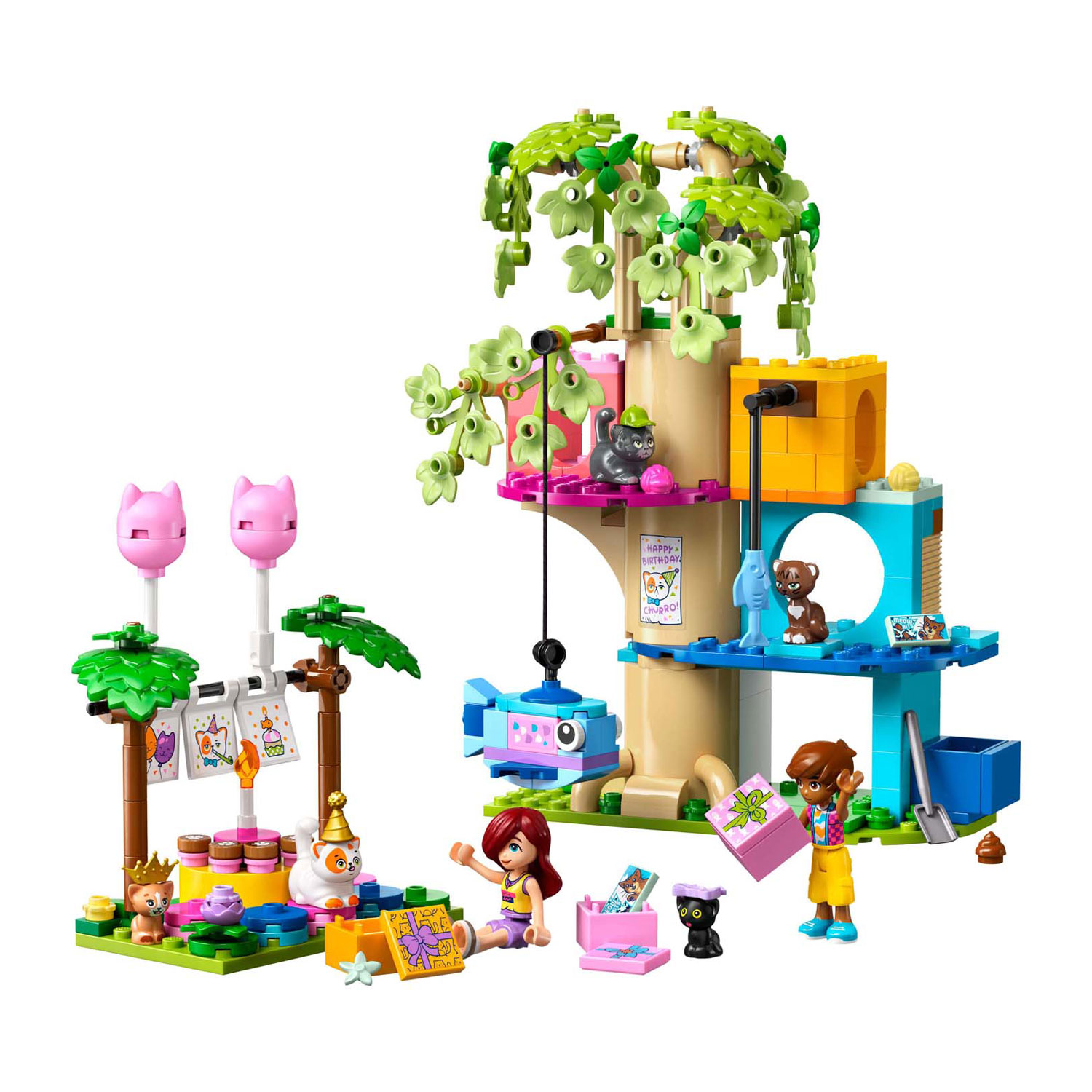 LEGO Friends 42666 Kattenverjaardagsfeestje en Boomhut