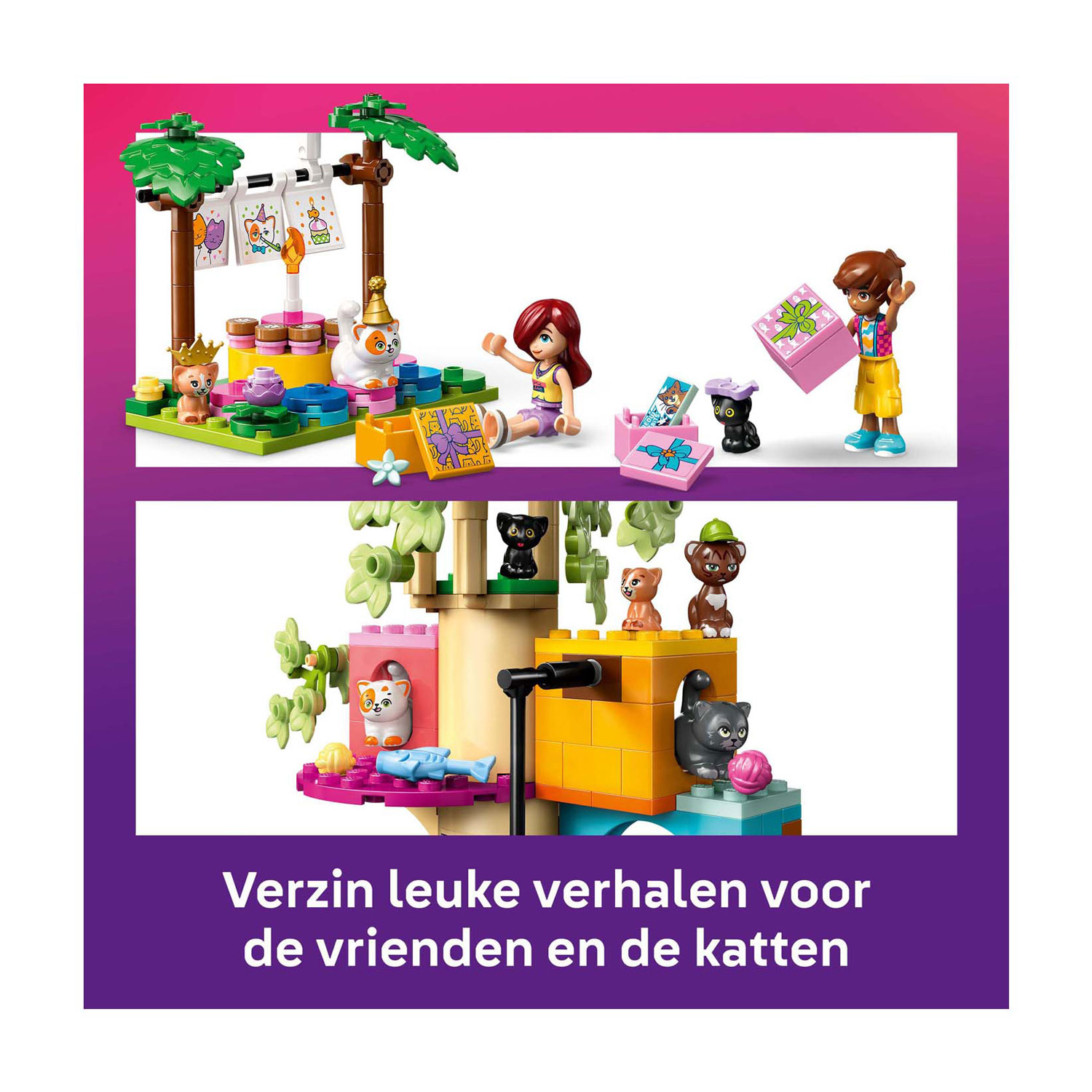 LEGO Friends 42666 Kattenverjaardagsfeestje en Boomhut