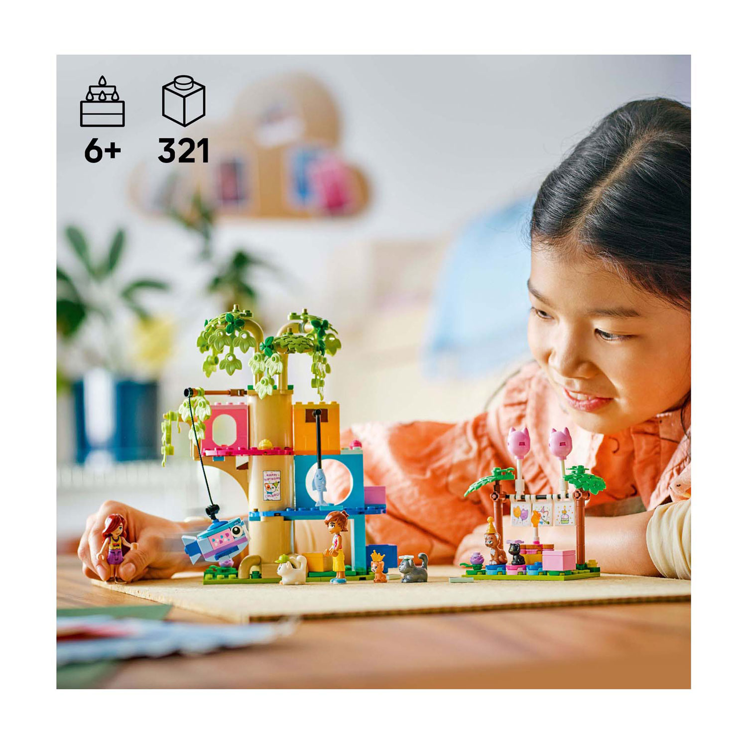 LEGO Friends 42666 Kattenverjaardagsfeestje en Boomhut