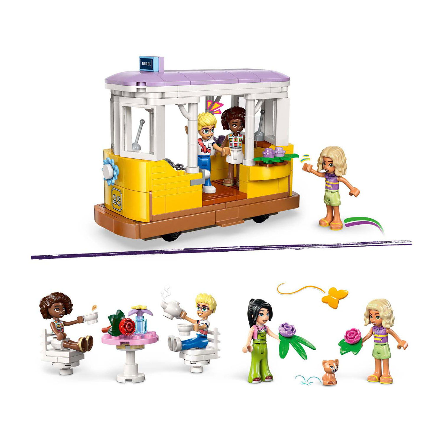 LEGO Friends 42671 Plantencafé en Bloemenwinkel