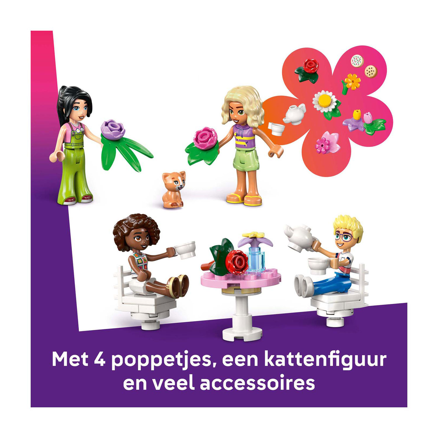 LEGO Friends 42671 Plantencafé en Bloemenwinkel