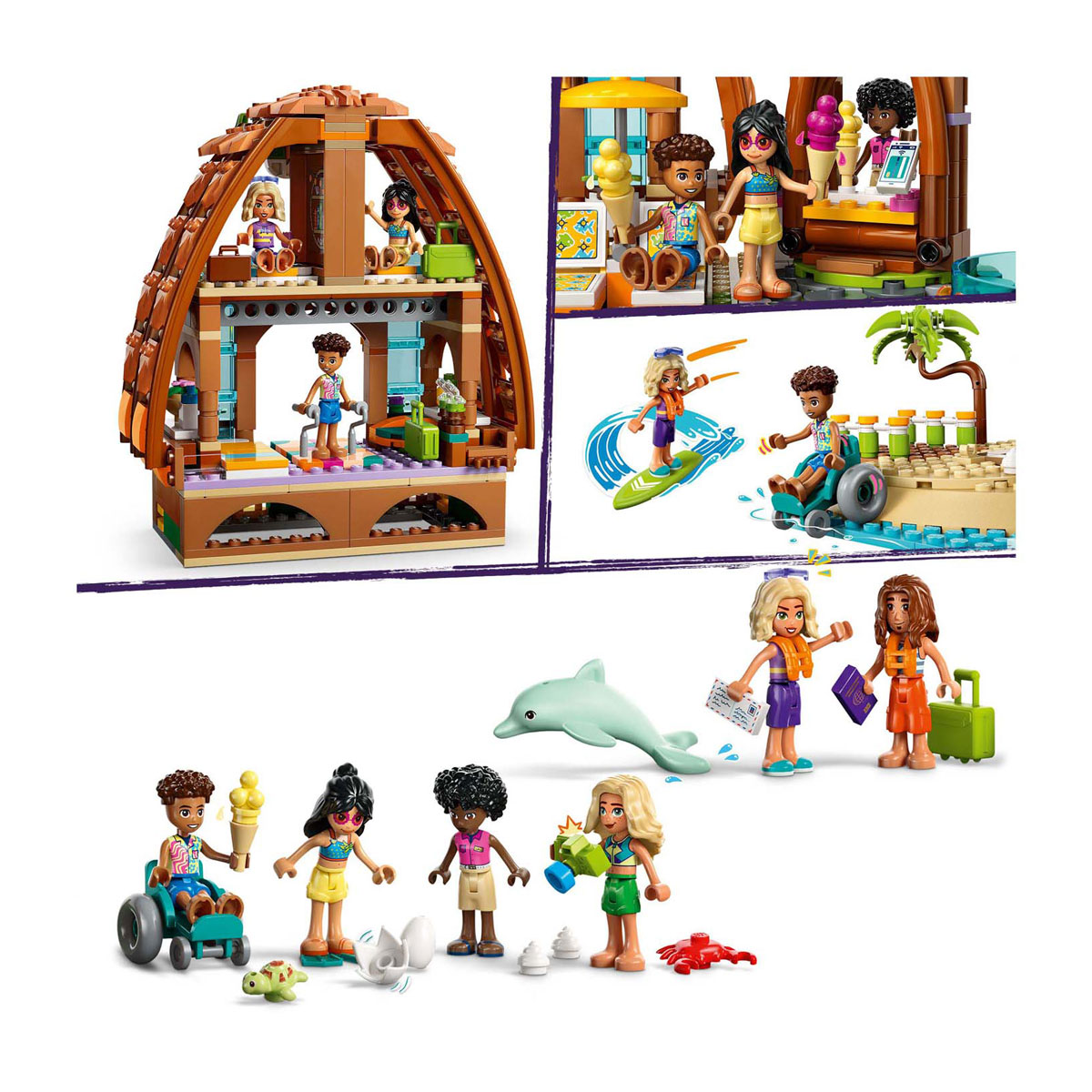 LEGO Friends 42673 Familie Vakantie Strandresort