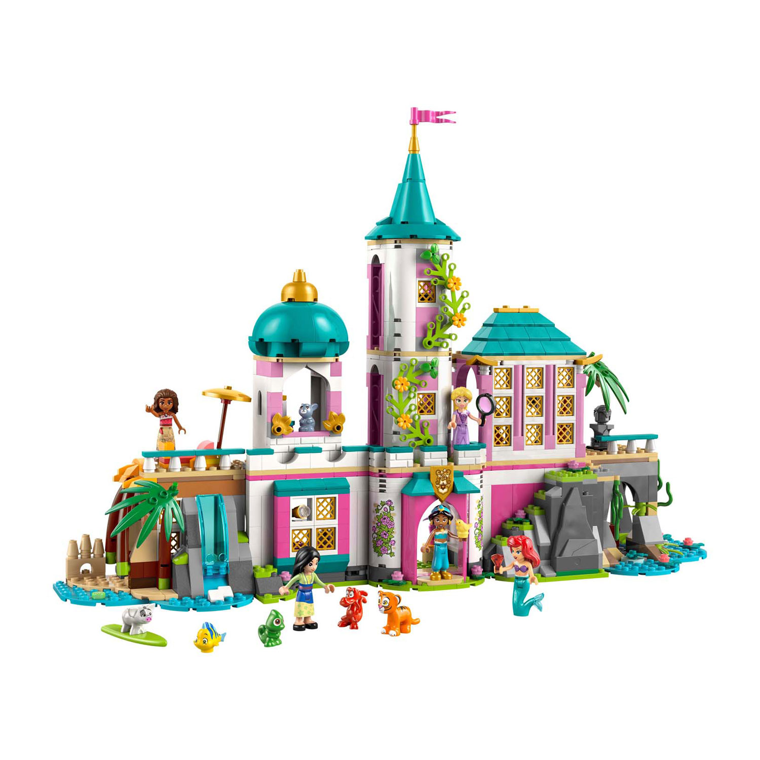 LEGO Disney 43267 Prinsessenkasteel en Koninklijke Huisdieren