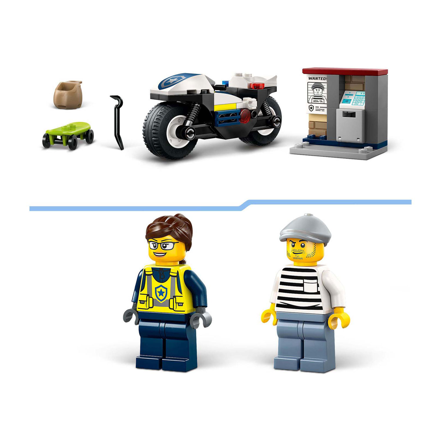 LEGO City 60455 Achtervolging op Politiemotor