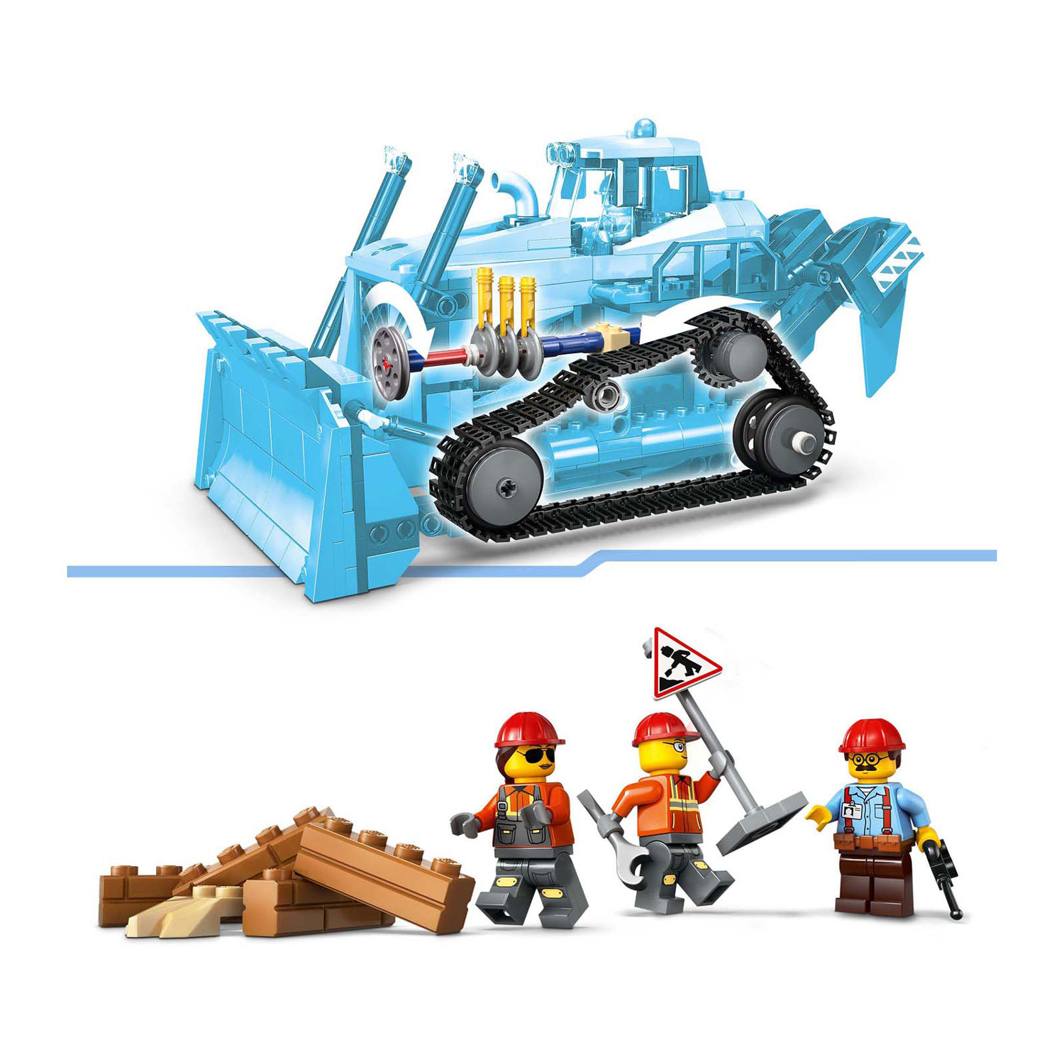 LEGO City 60466 Gele Bulldozer