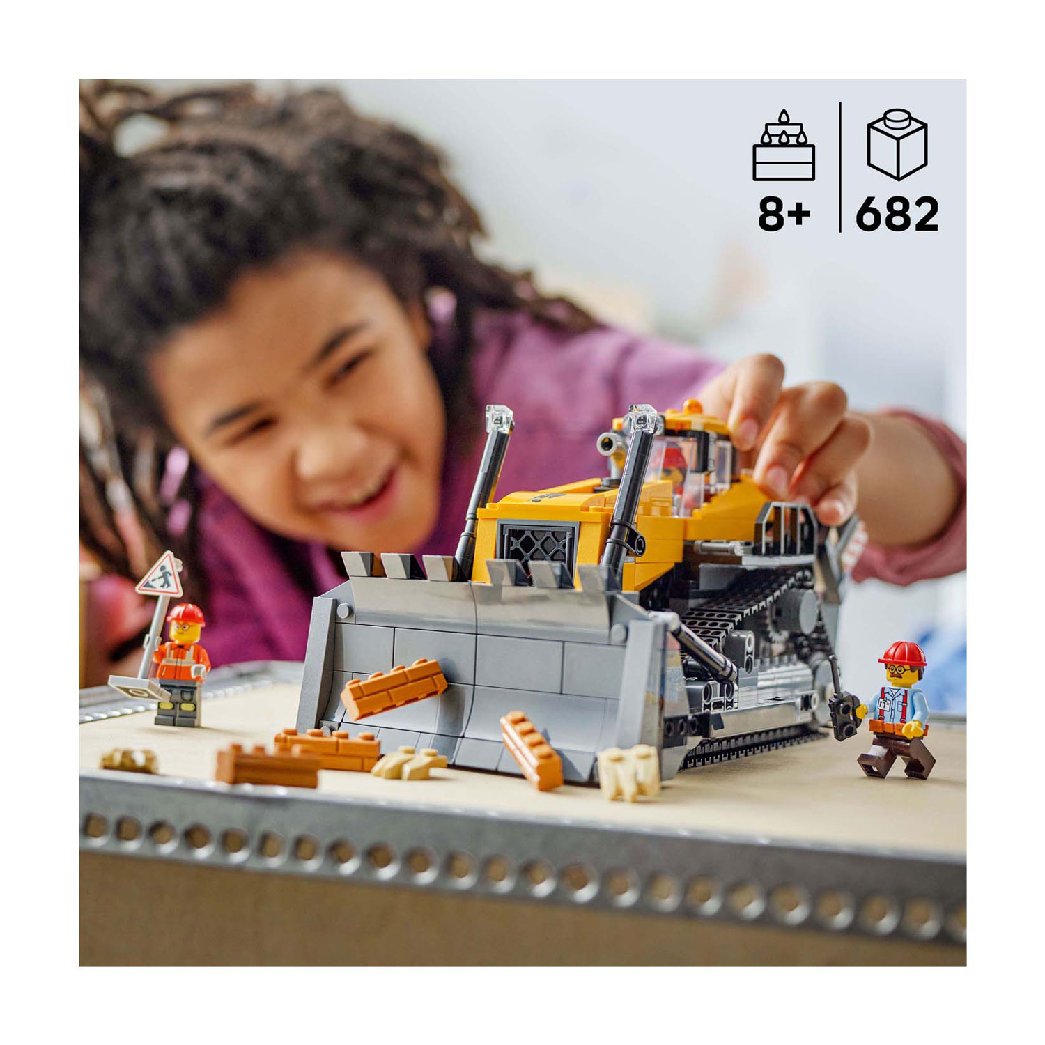 LEGO City 60466 Gele Bulldozer