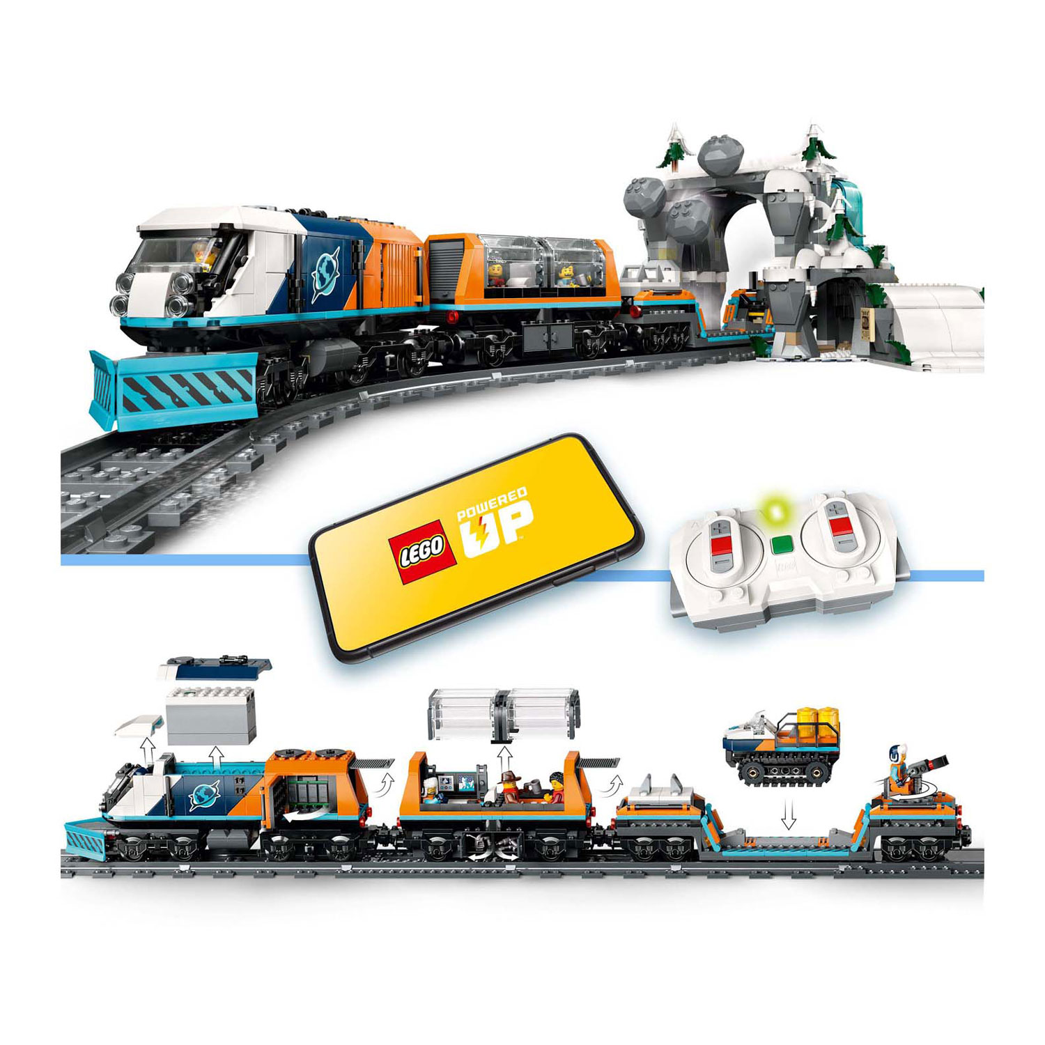 LEGO City 60470 Onderzoekstrein op de Noordpool