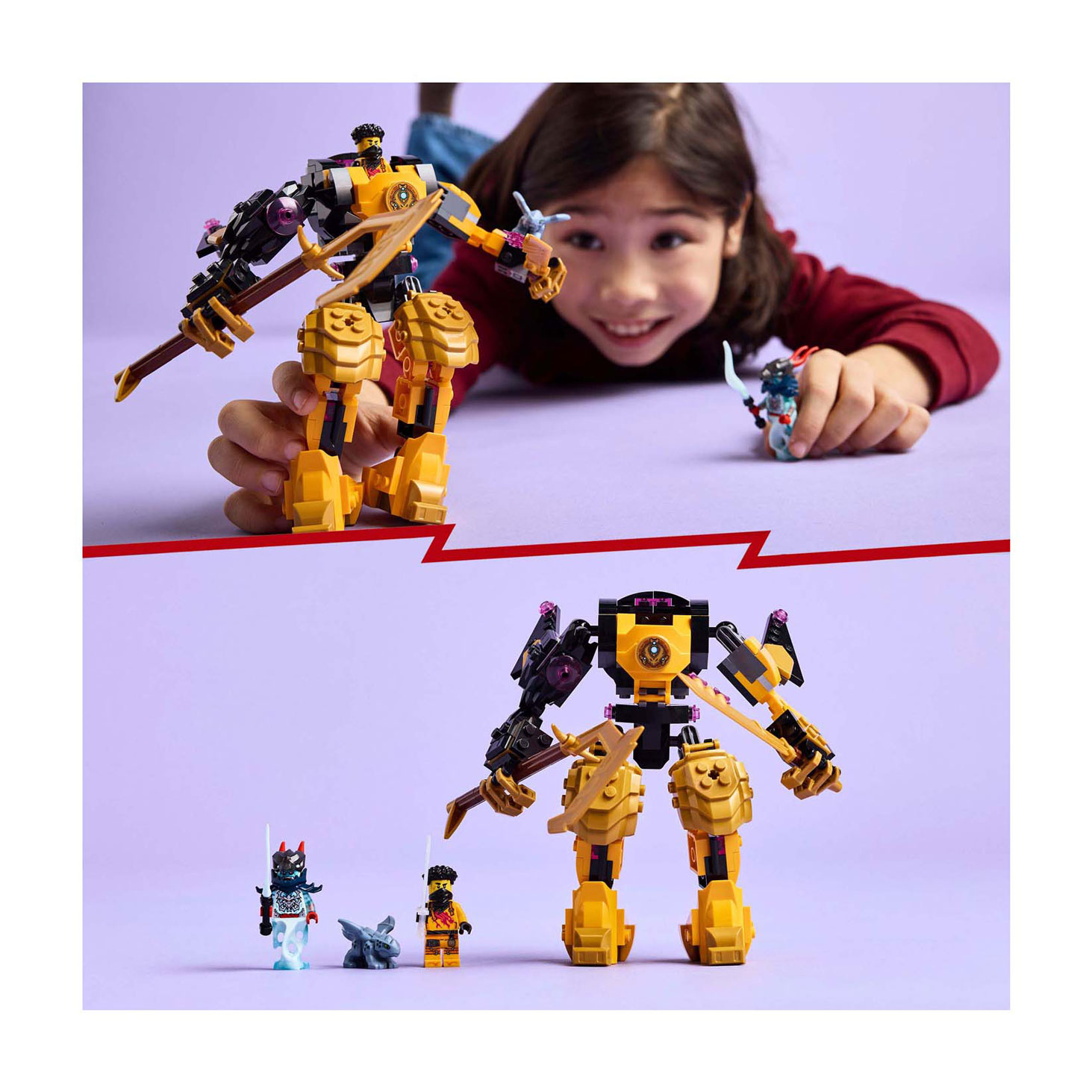 LEGO Ninjago 71839 Le robot de combat Spinjitzu d'Arin