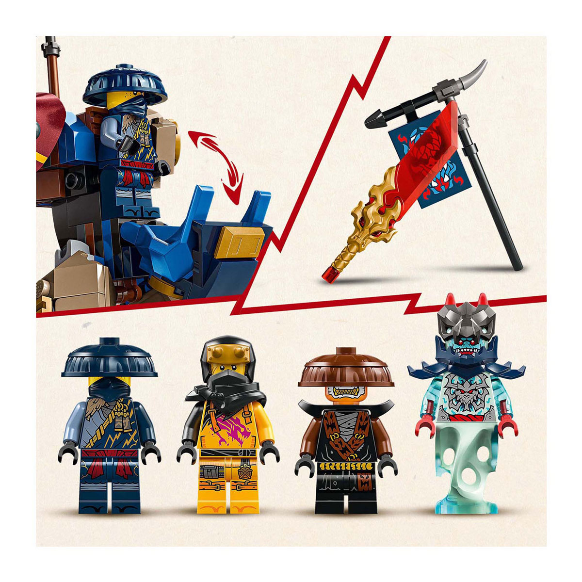 LEGO Ninjago 71843 Rogue's Mecha Drakenrijder