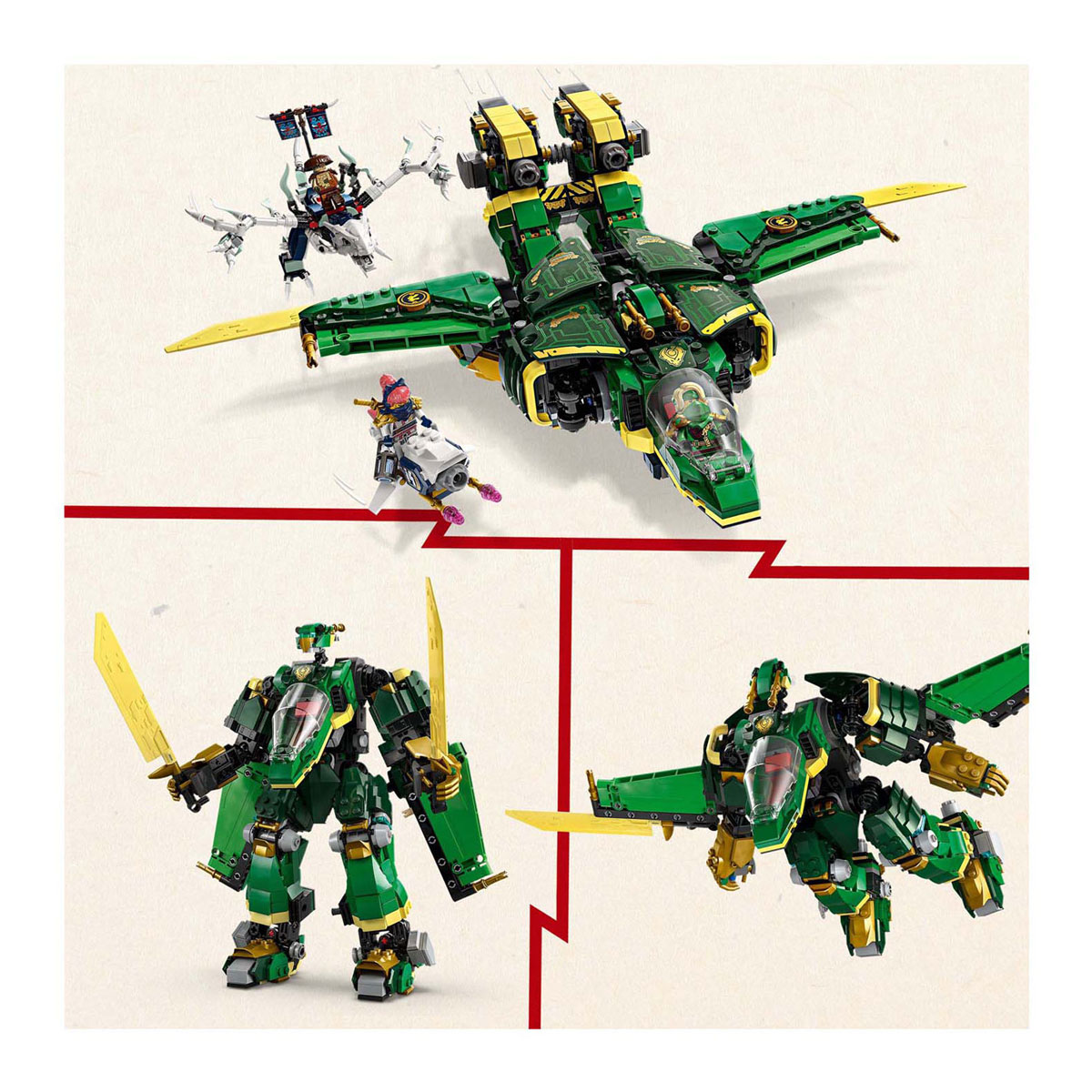 LEGO Ninjago 71845 Lloyds Vliegtuigmecha