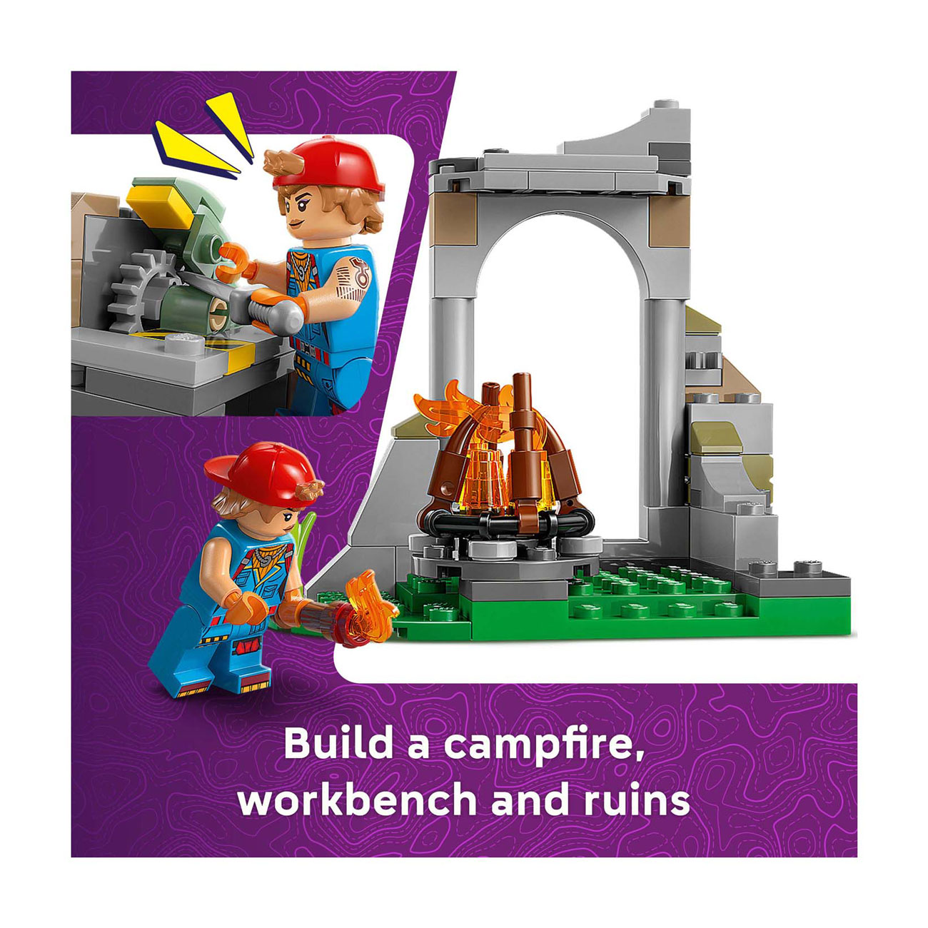 LEGO FORTNITE 77075 Peely en Sparkplugs Kamp