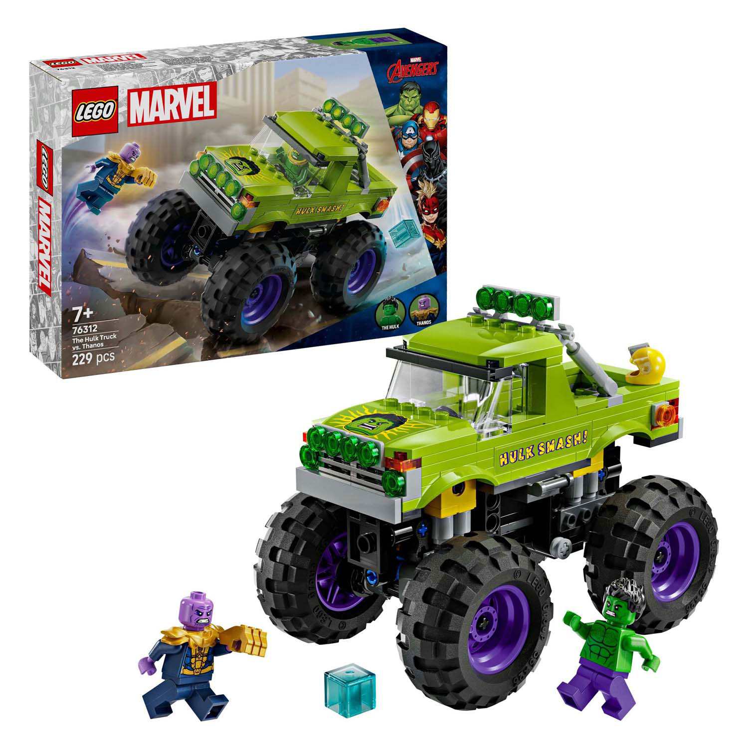 LEGO Marvel 76312 Le camion Hulk contre Thanos
