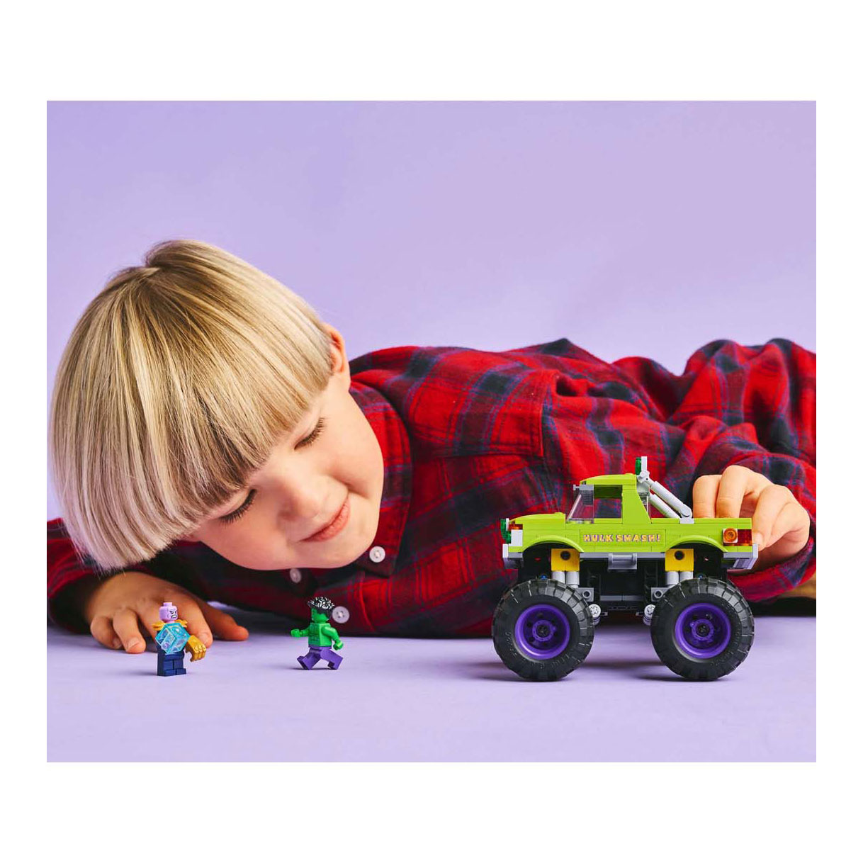 LEGO Marvel 76312 Le camion Hulk contre Thanos