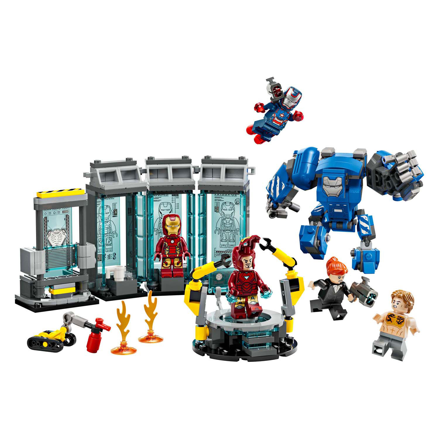 LEGO Marvel 76315 La salle d'armure du laboratoire d'Iron Man