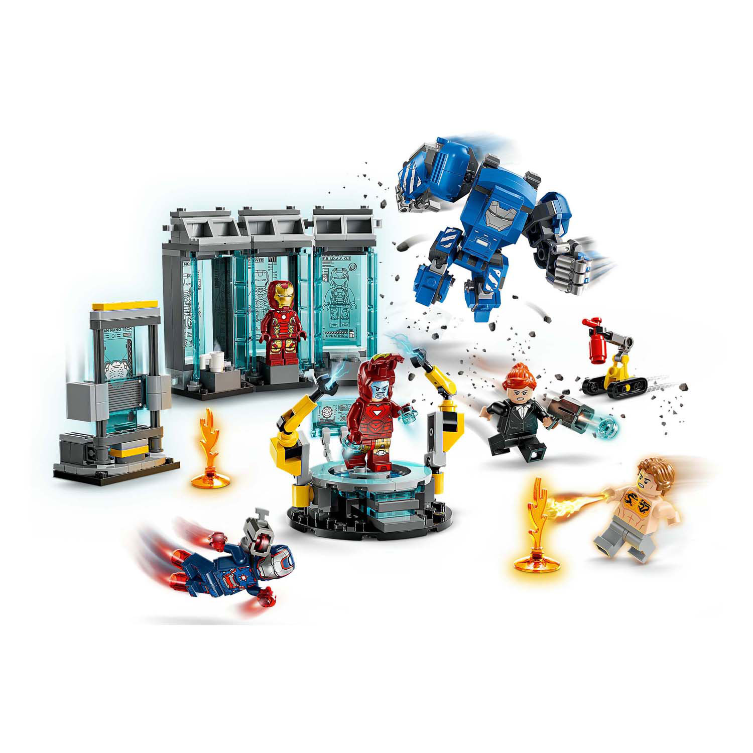 LEGO Marvel 76315 La salle d'armure du laboratoire d'Iron Man