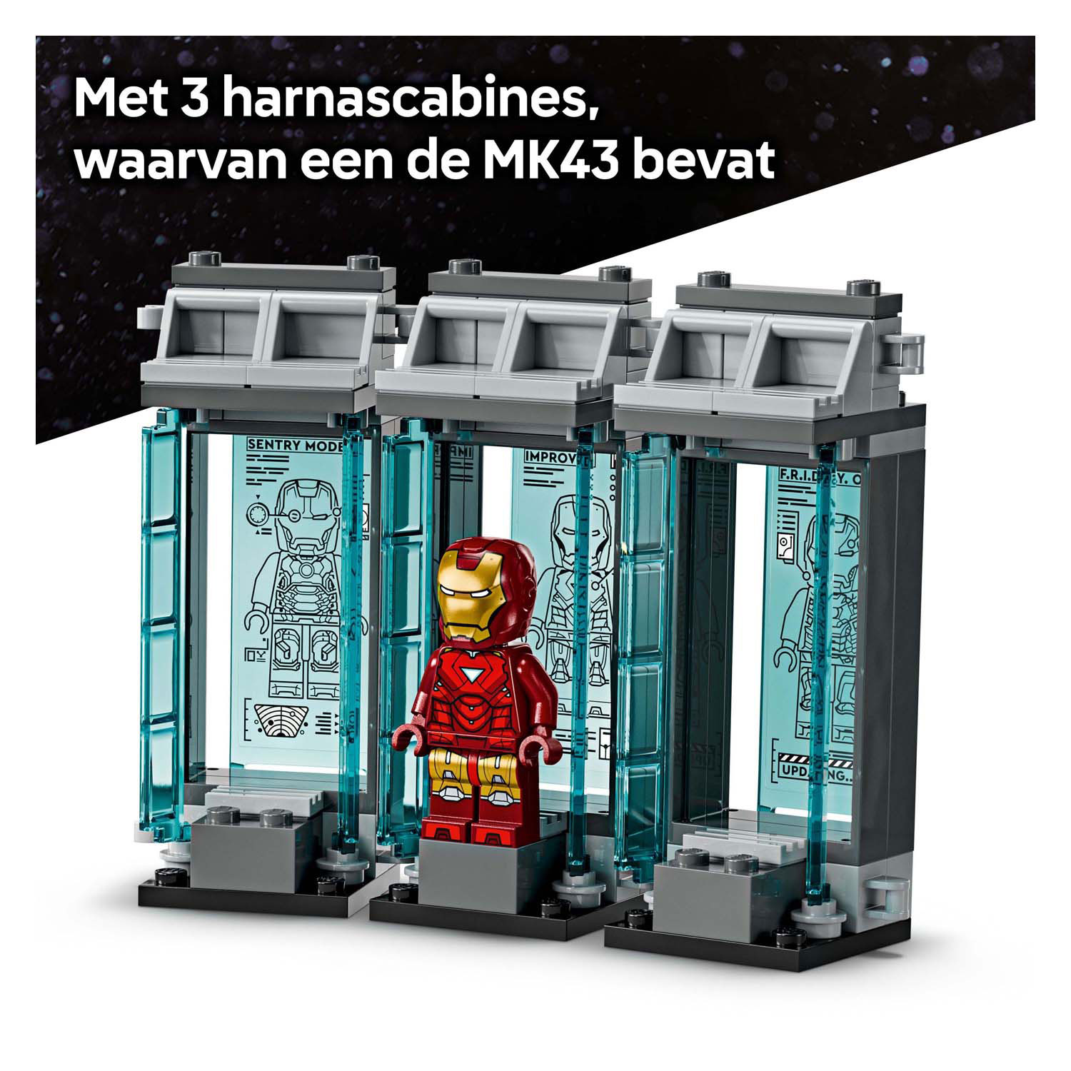 LEGO Marvel 76315 La salle d'armure du laboratoire d'Iron Man