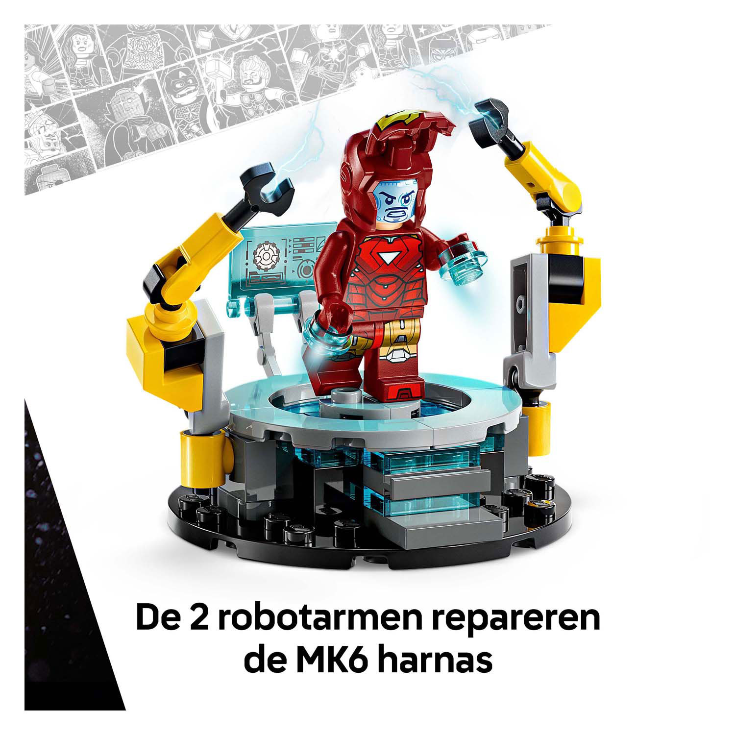 LEGO Marvel 76315 La salle d'armure du laboratoire d'Iron Man