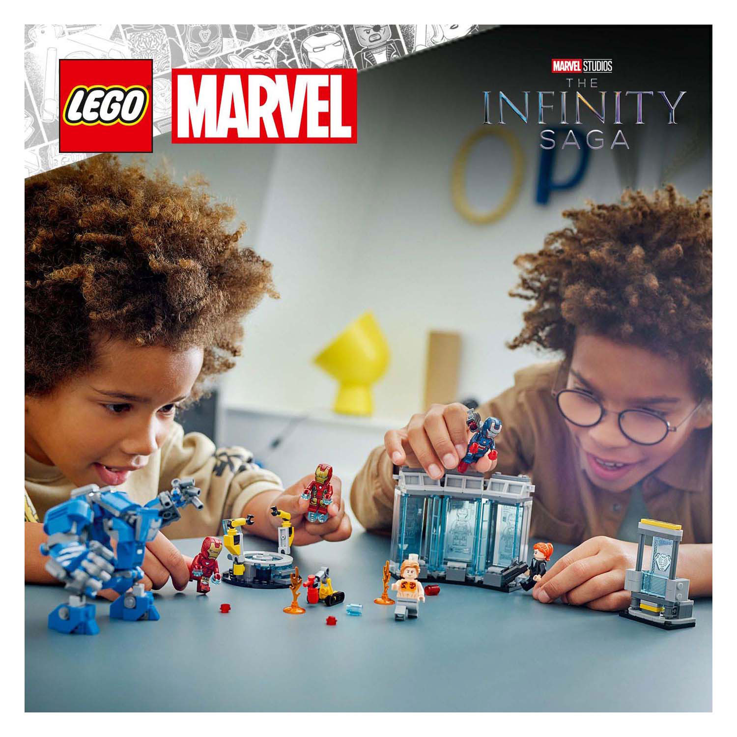 LEGO Marvel 76315 La salle d'armure du laboratoire d'Iron Man