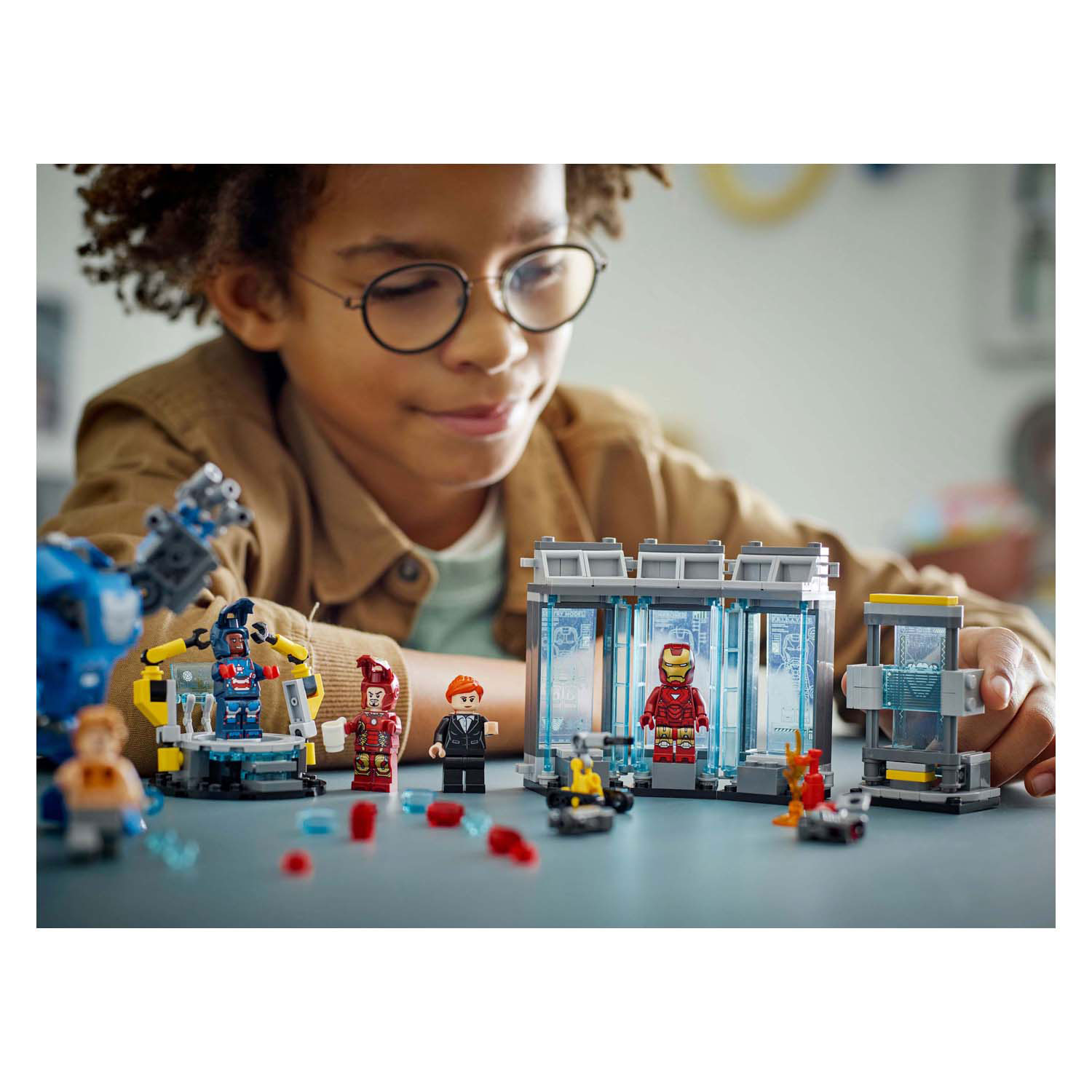 LEGO Marvel 76315 La salle d'armure du laboratoire d'Iron Man
