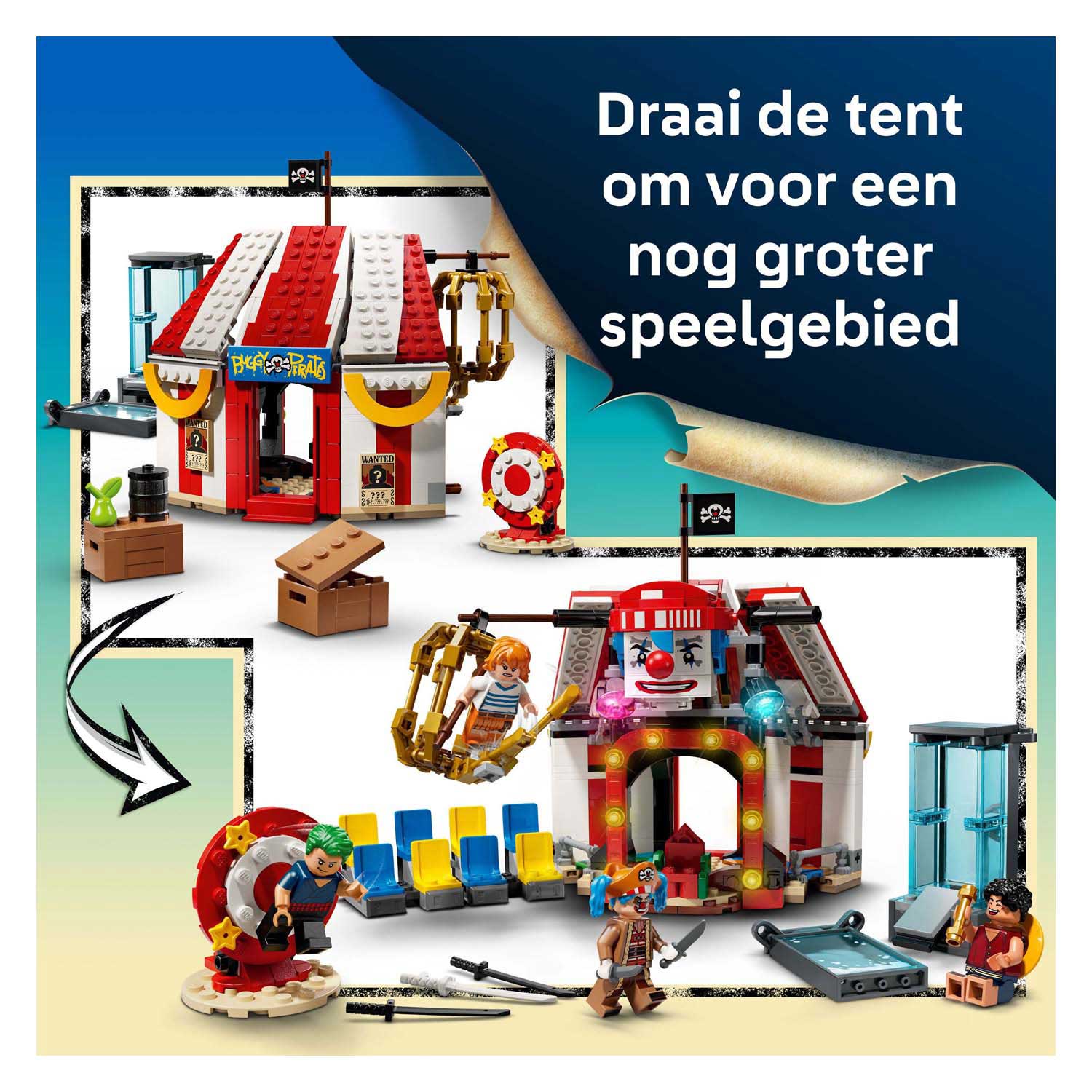 LEGO One Piece 75637 Buggy le Clown Chapiteau de cirque