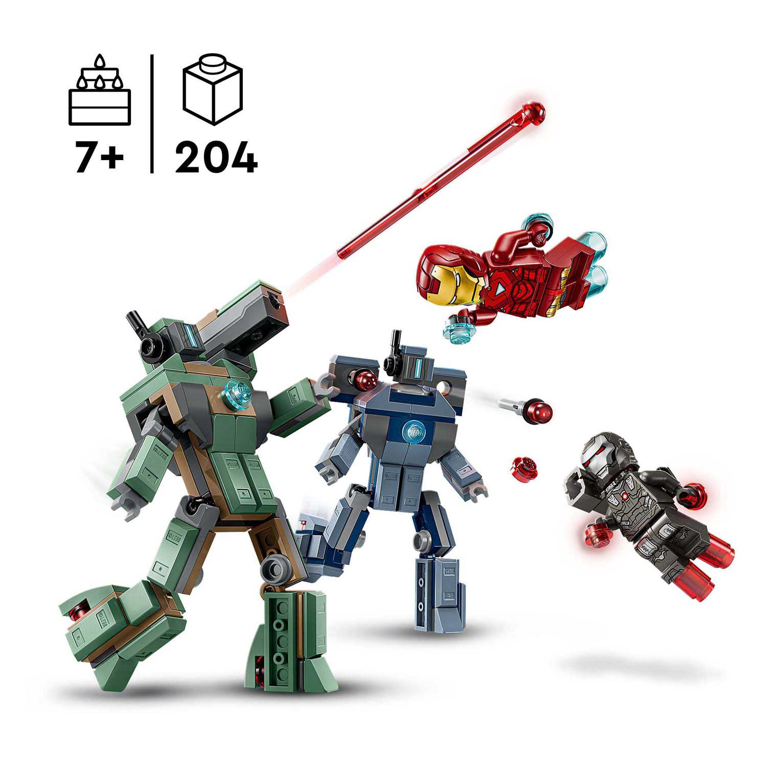 LEGO Super Heroes Marvel 76320 Iron Man en War Machine VS Hammer Drones
